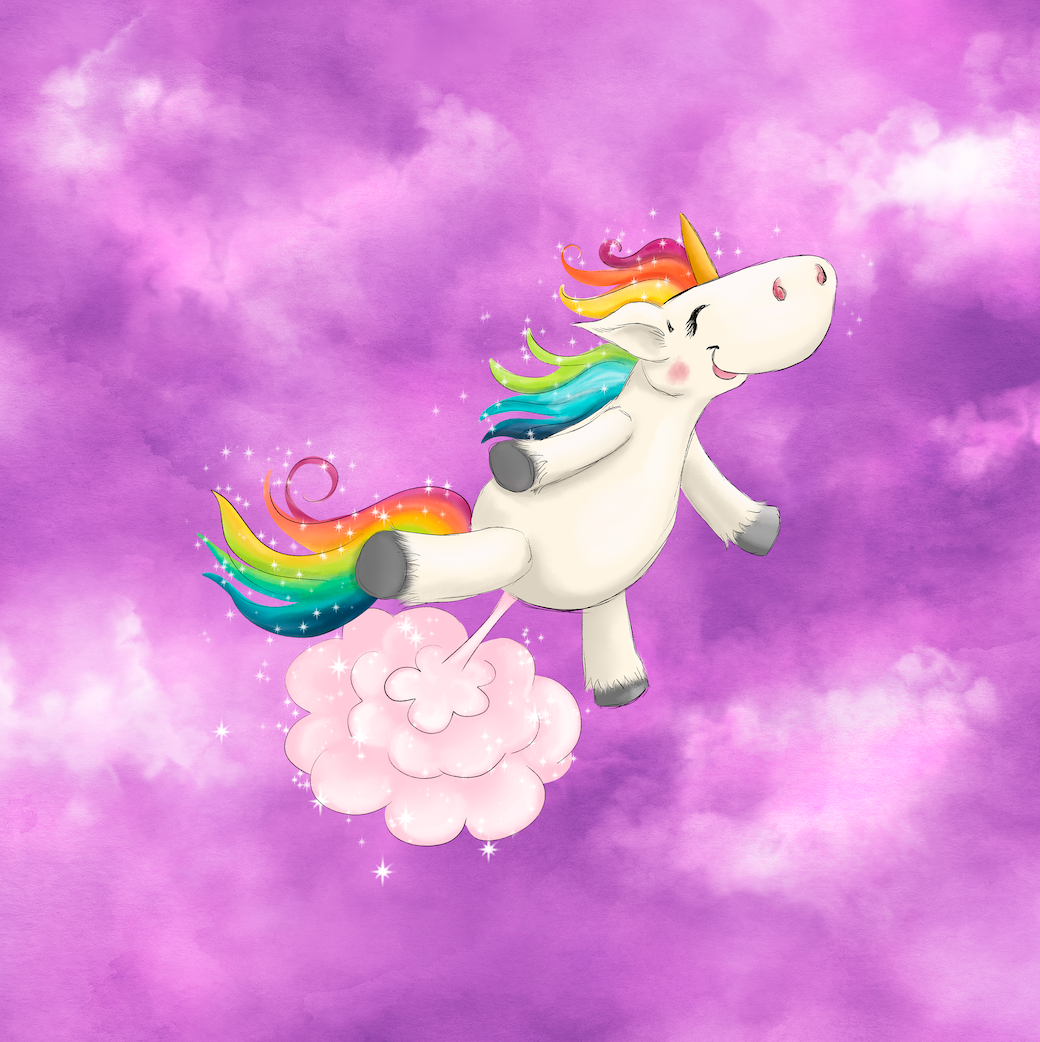 Bio-Jersey Glitzereinhorn lilac