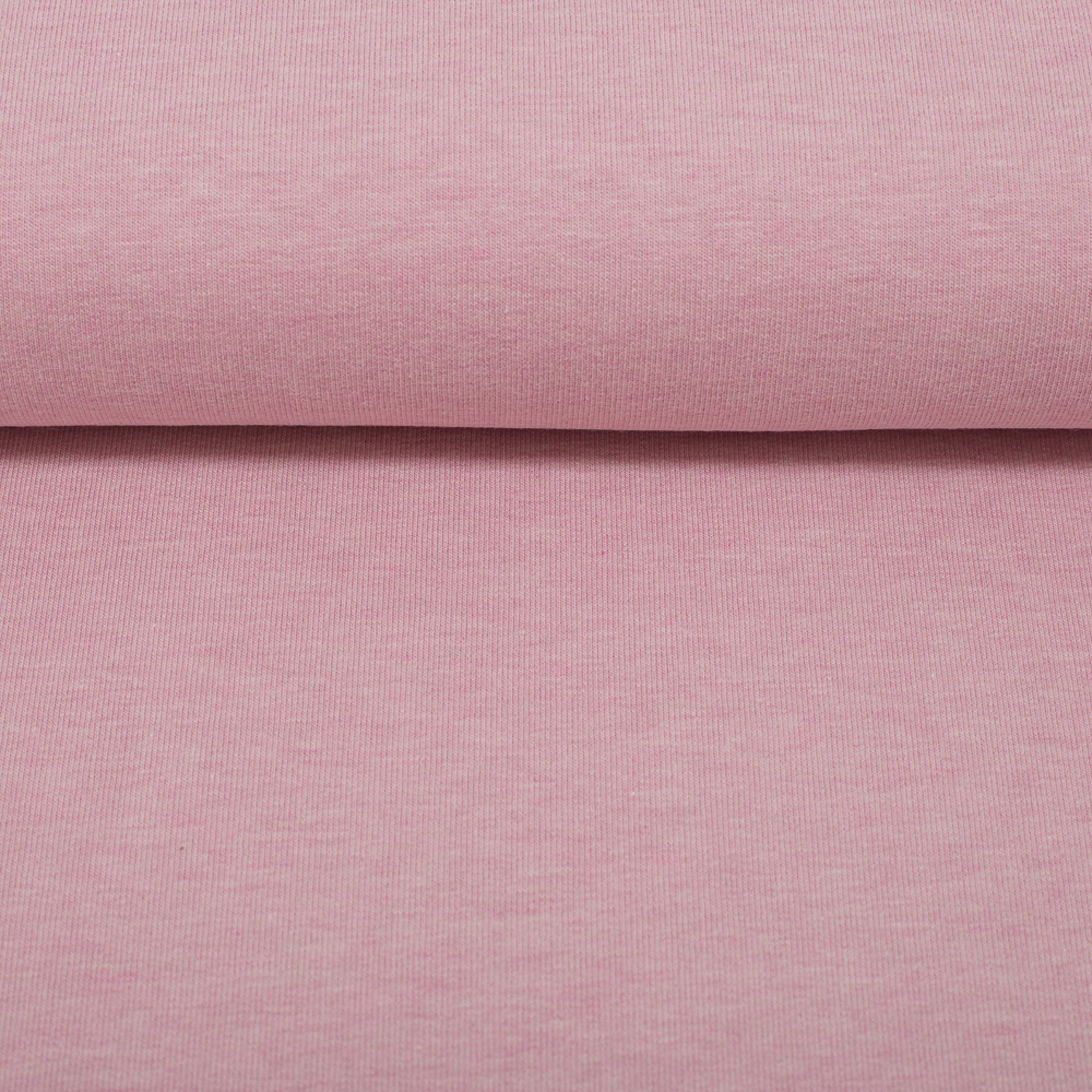 0,5m Ökotex 100 - Melange-Sommersweat altrosa 1434