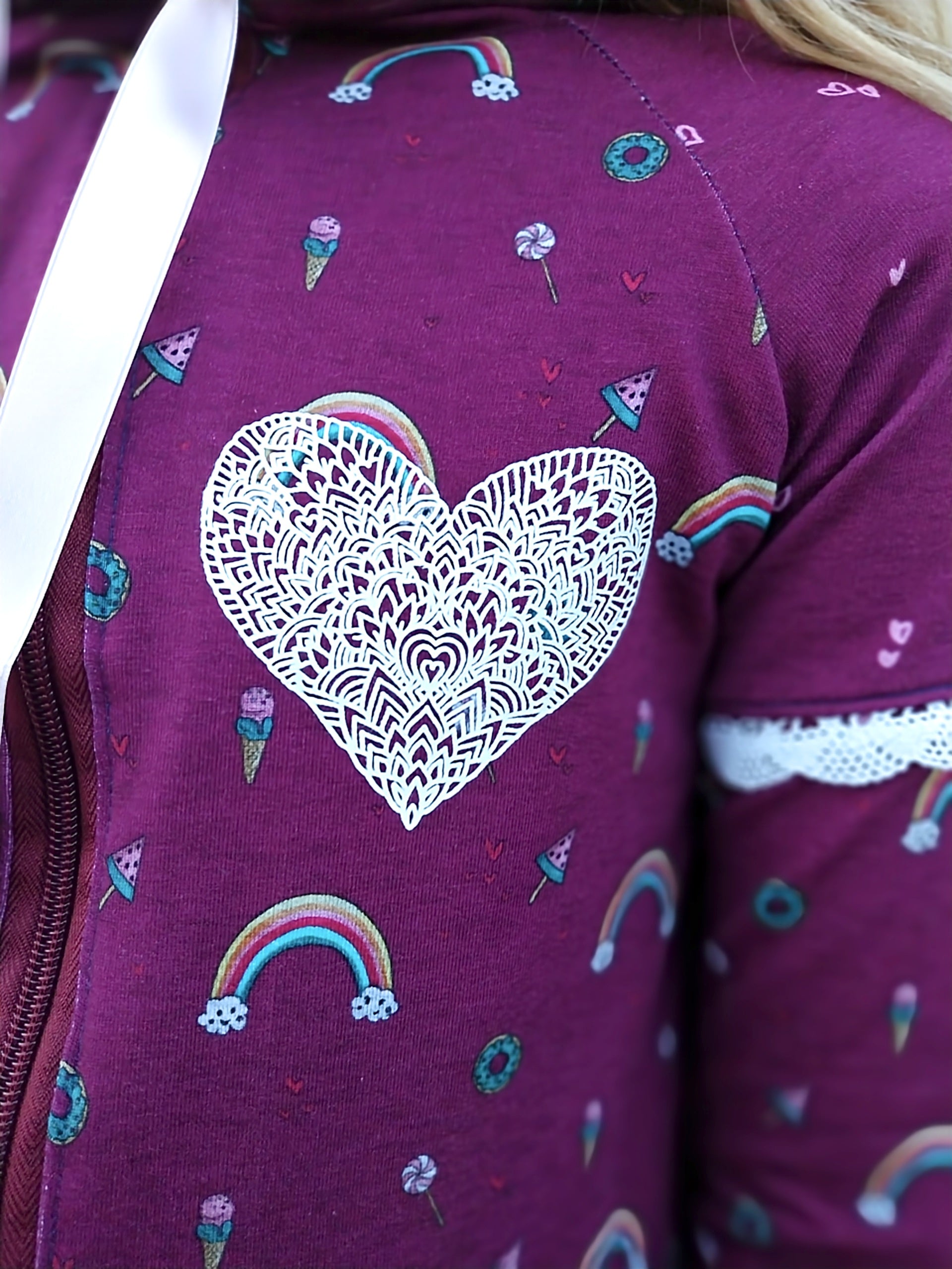 Fuchsfamilie Regenbogen, Namaste & Co Bügelbilder-Bogen