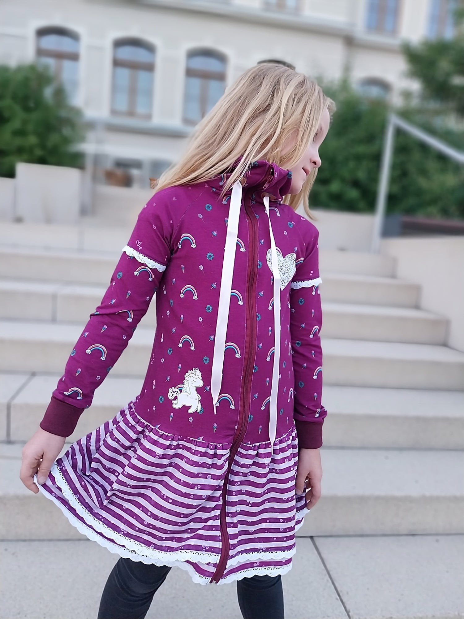 Fuchsfamilie Regenbogen, Namaste & Co Bügelbilder-Bogen