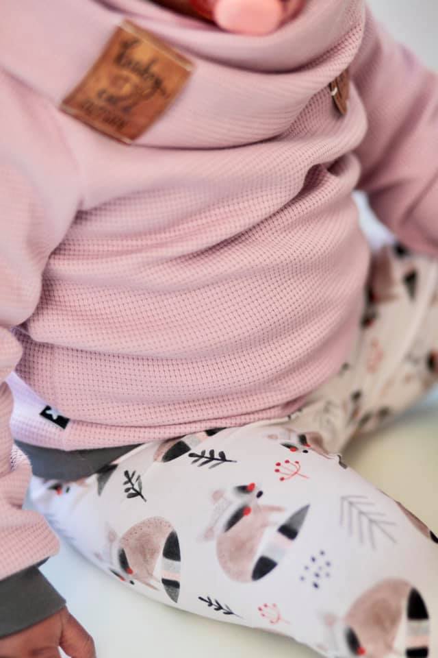 0,5m Ökotex 100 - Waffel-Jersey rose