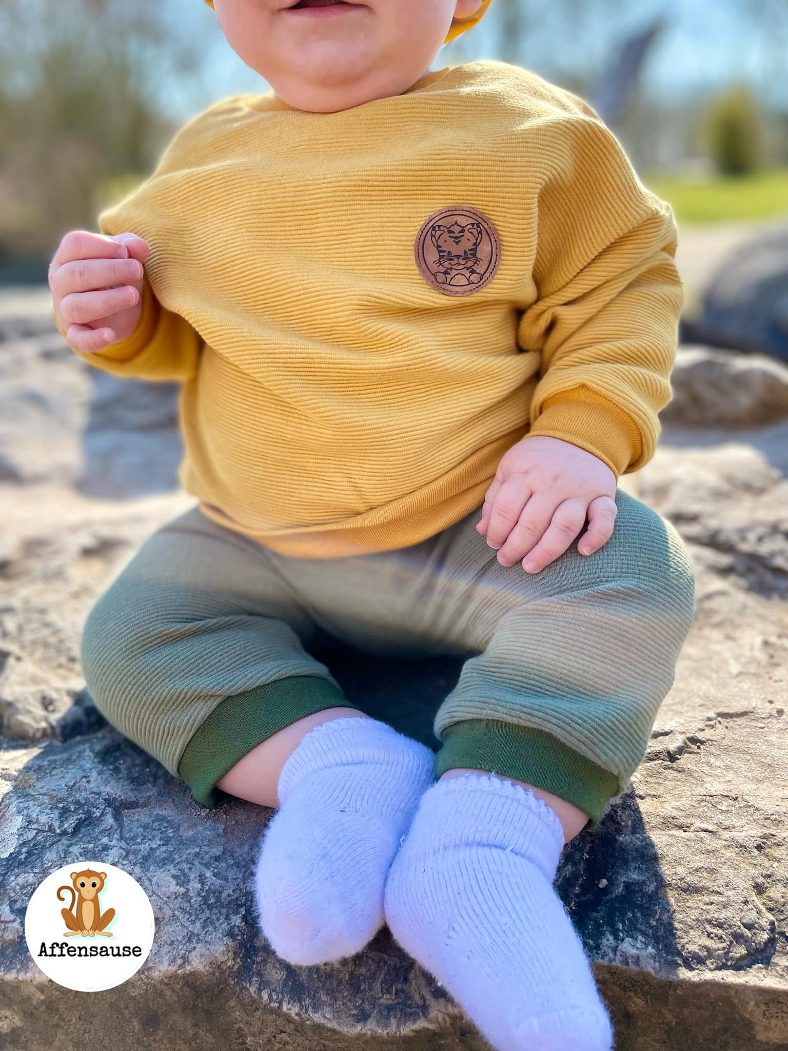 0,5m Ökotex 100 - Ripp-Jersey yellow