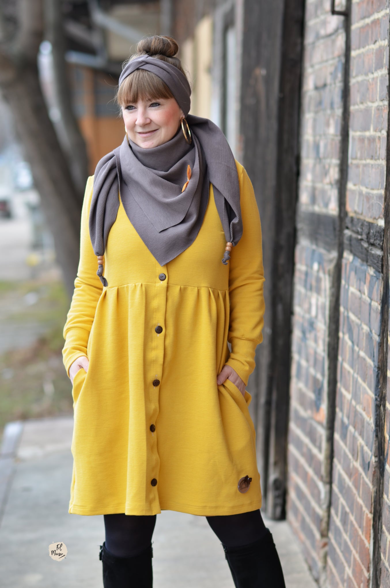 0,5m Ökotex 100 - Ripp-Jersey dusty brown