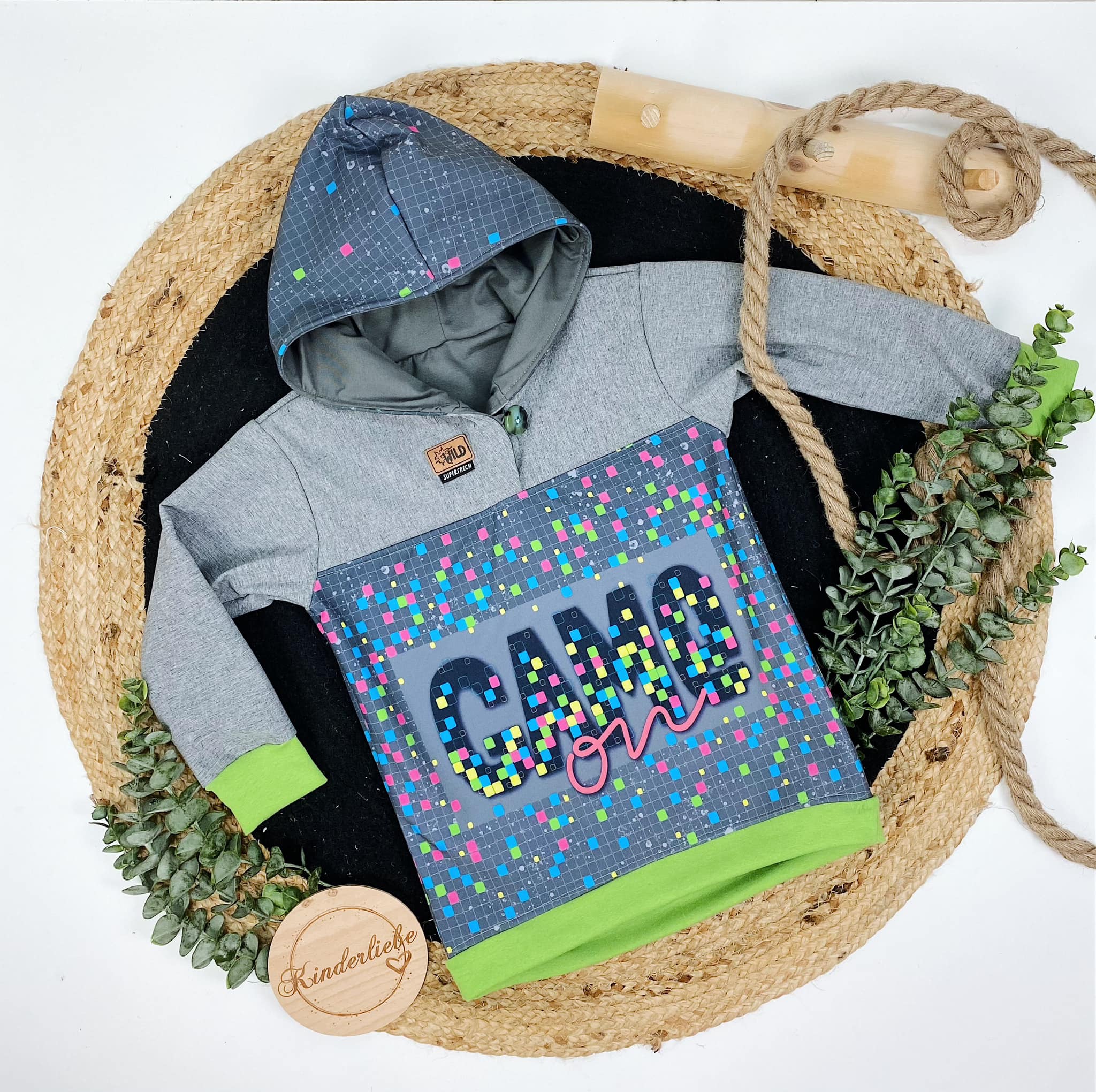 Softshell Game on neonbunt - Rapport ca. 85-90cm lang