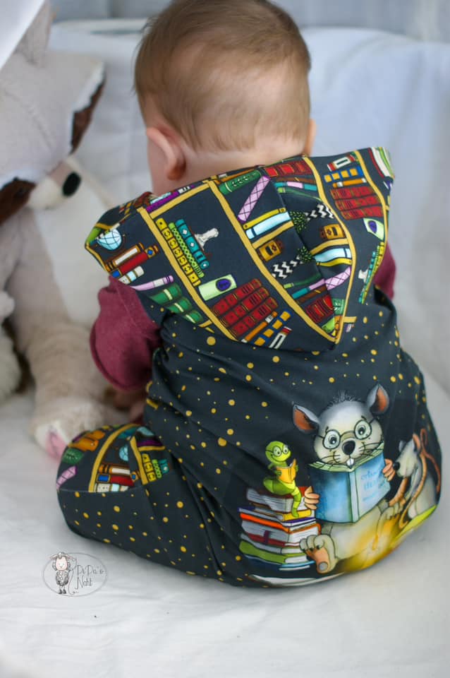 Bio-Jersey Leseratte goldanthrazit