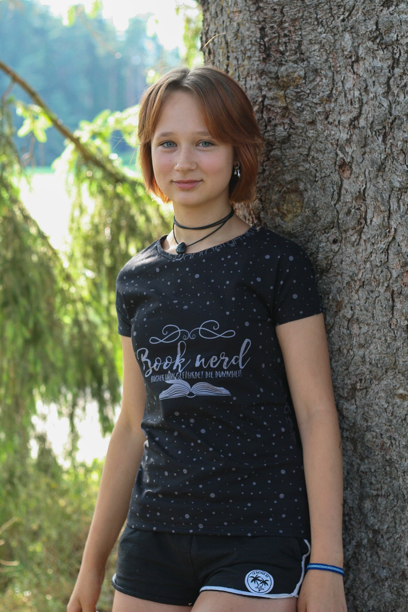 Bio-Jersey "Booknerd" schwarz