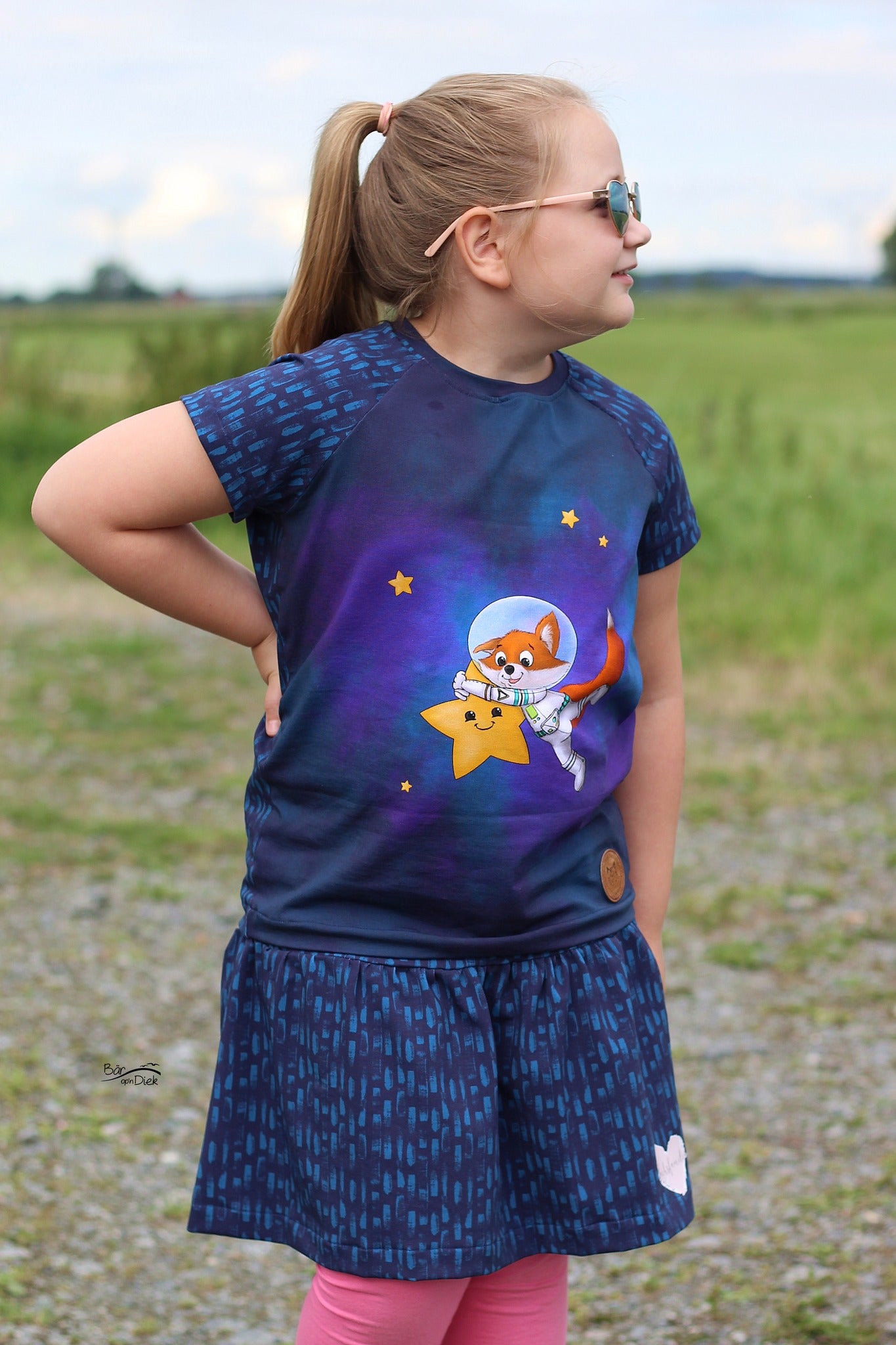 Bio-Jersey Charlie "Little Explorer" nachtblau