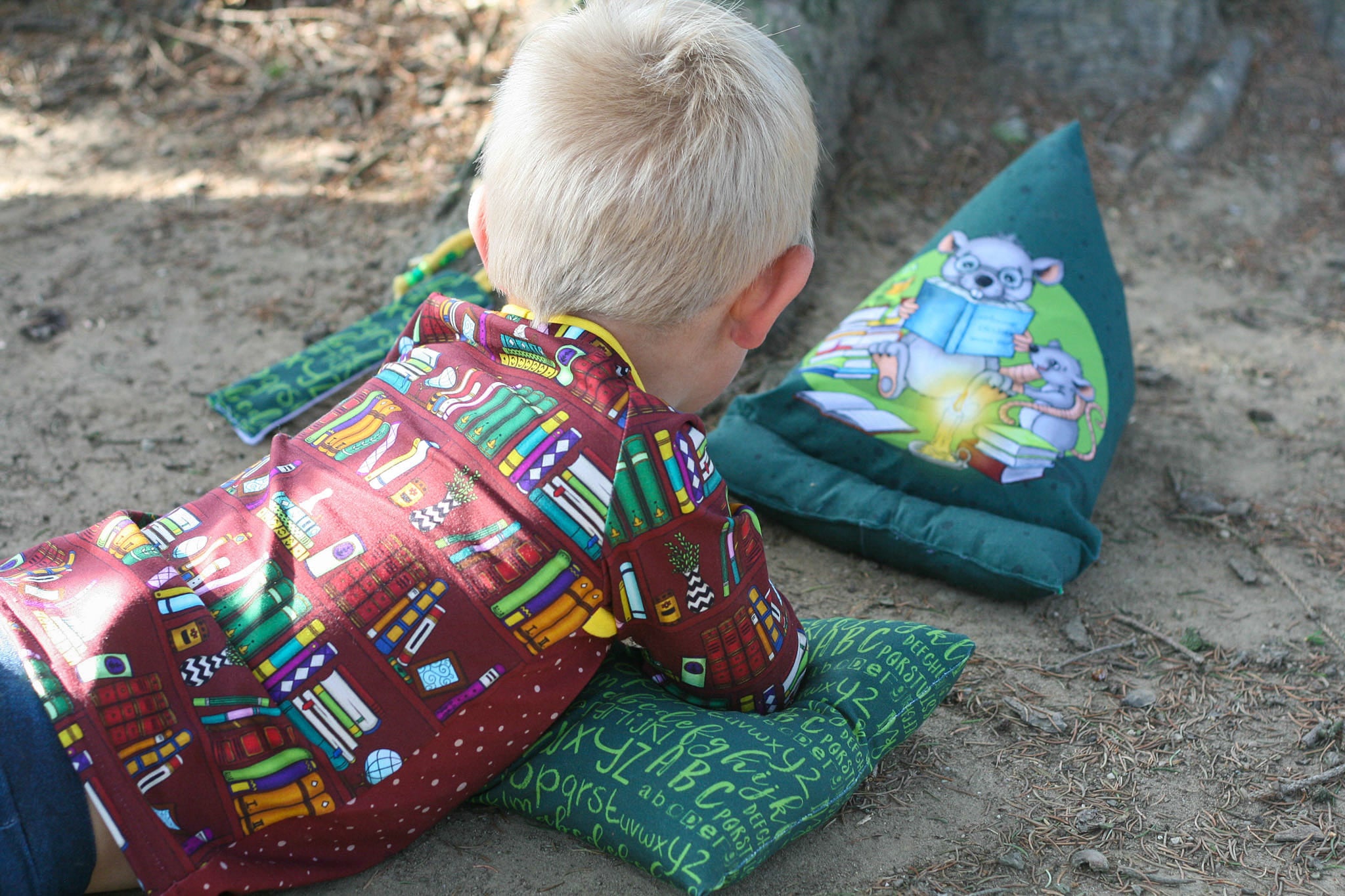 Bio-Jersey Leseratte waldgrün