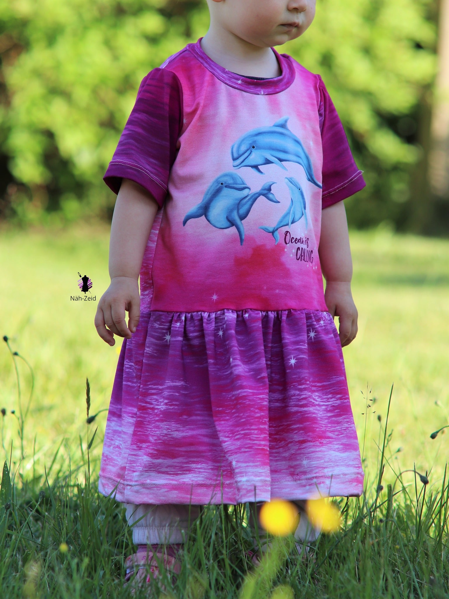 Bio-Jersey "Ocean is calling" Verlauf pink waves (