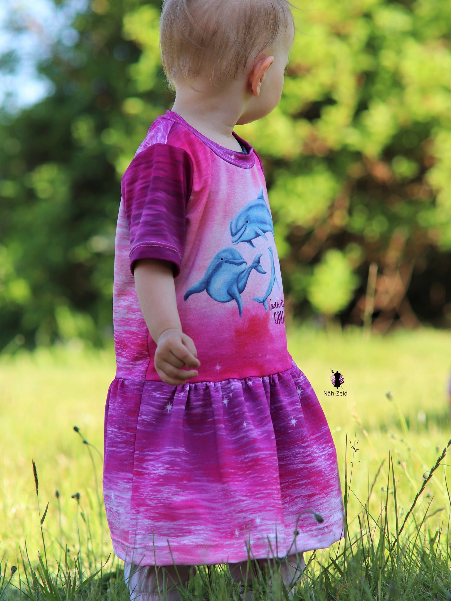 Bio-Jersey "Ocean is calling" Verlauf pink waves (