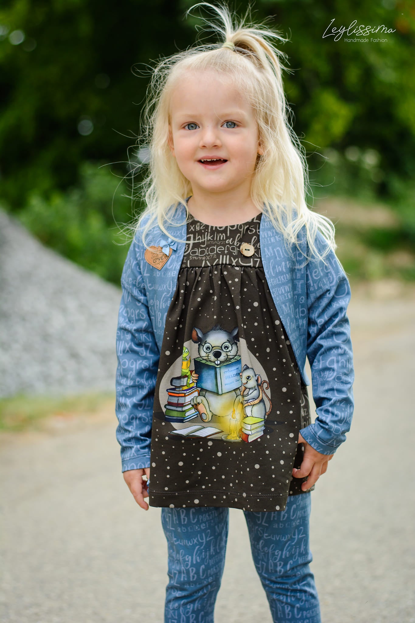 Bio-Jersey Leseratte dunkelolive