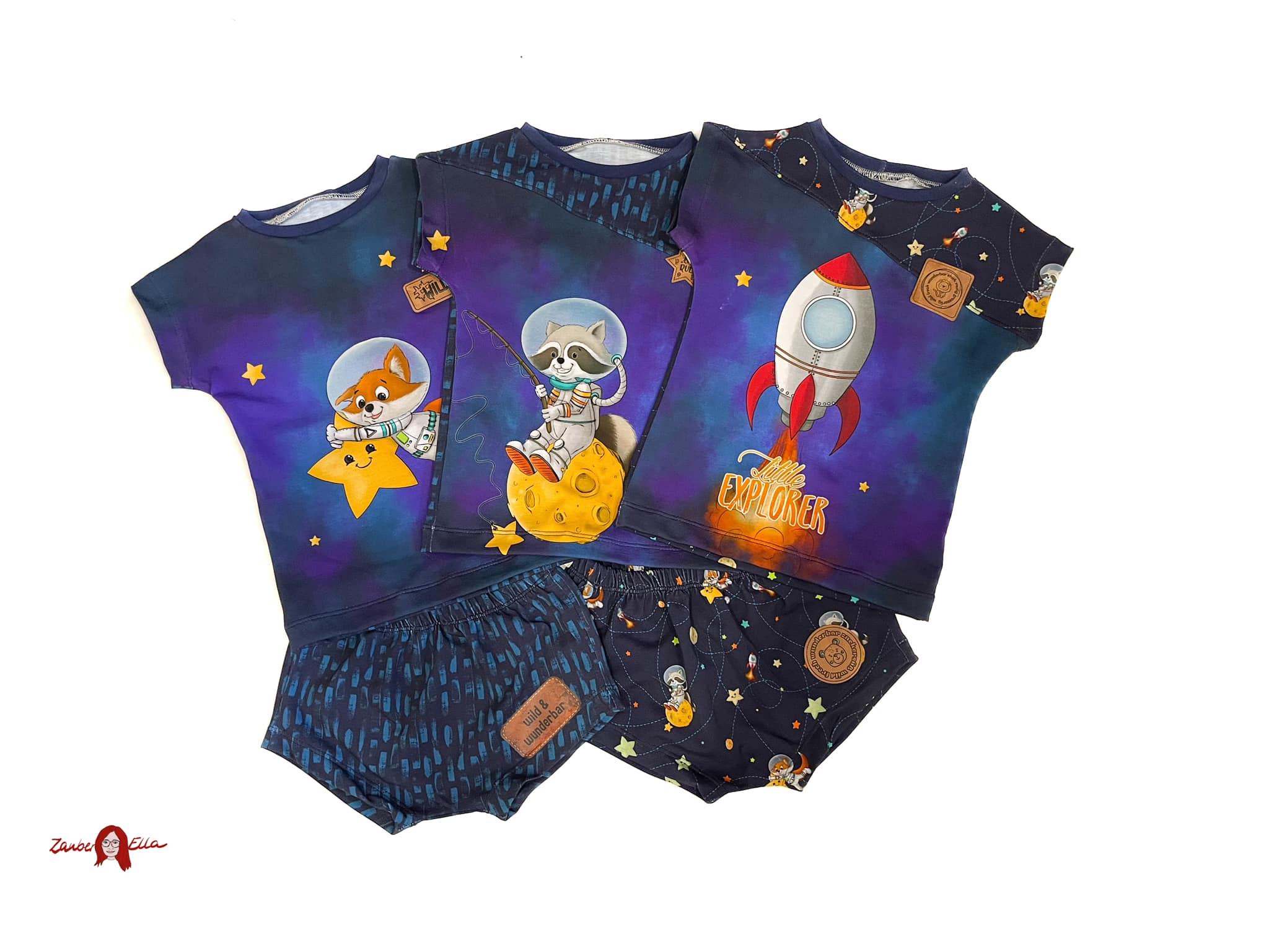 Bio-Jersey Charlie "Little Explorer" nachtblau