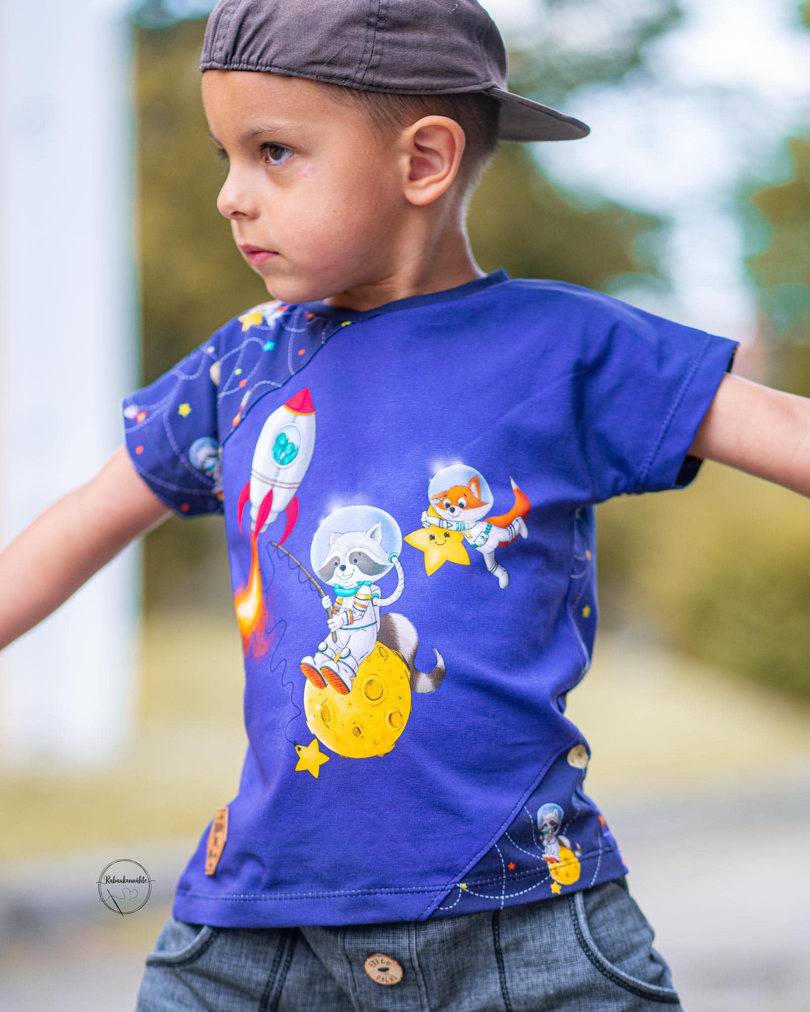 Bio-Jersey Charlie "Little Explorer" Verlauf blau