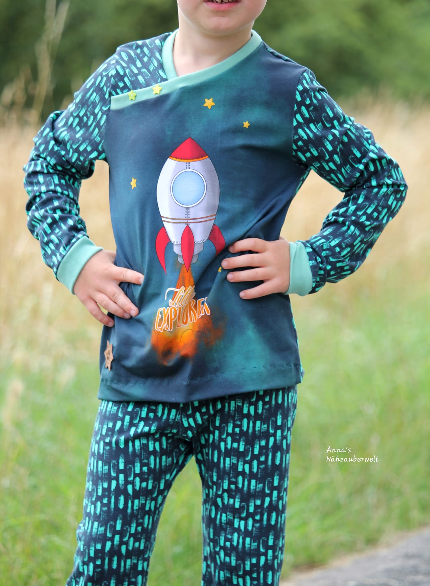 Bio-Jersey Charlie "Little Explorer" petrol