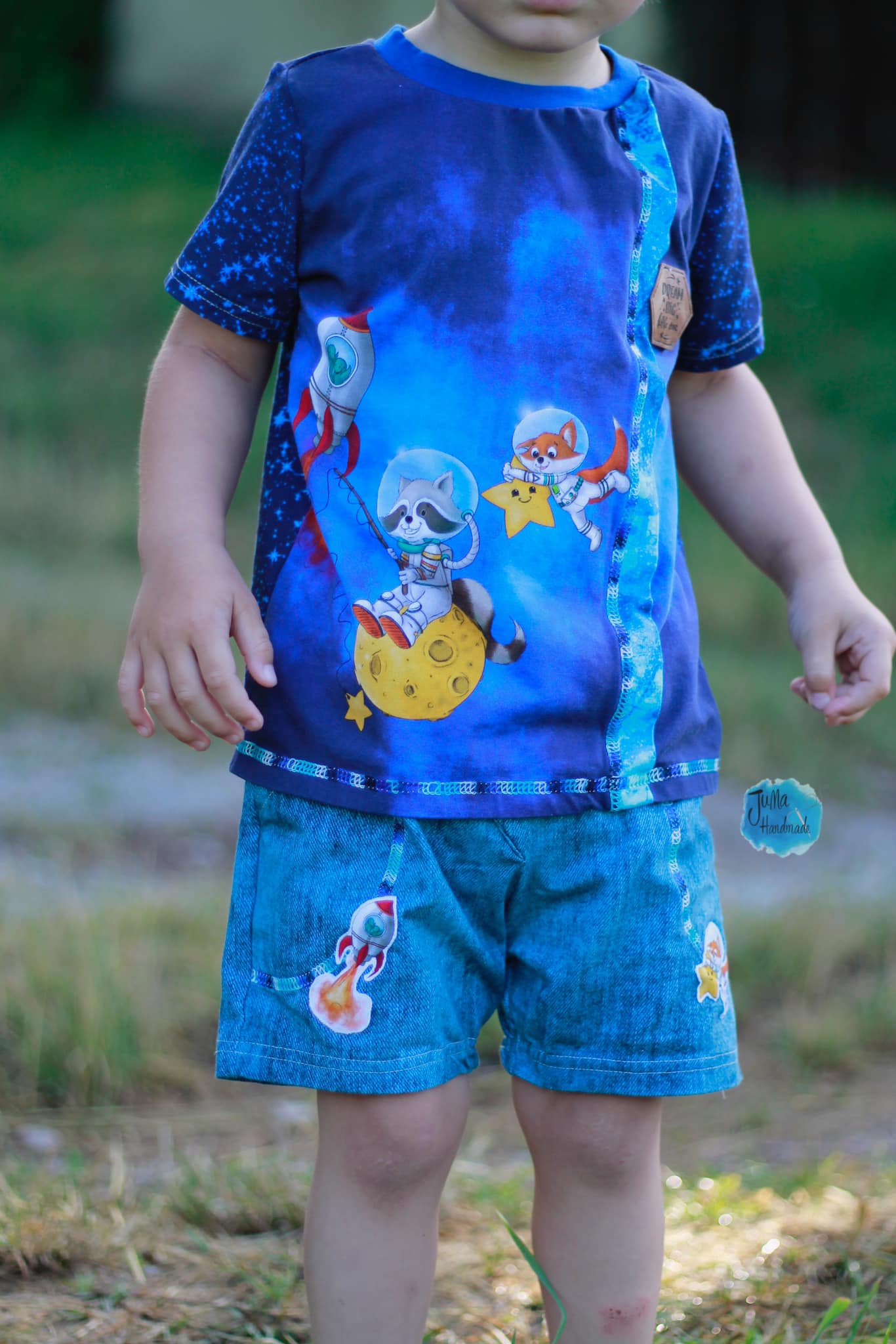 Bio-Jersey Charlie "Little Explorer" königsblau