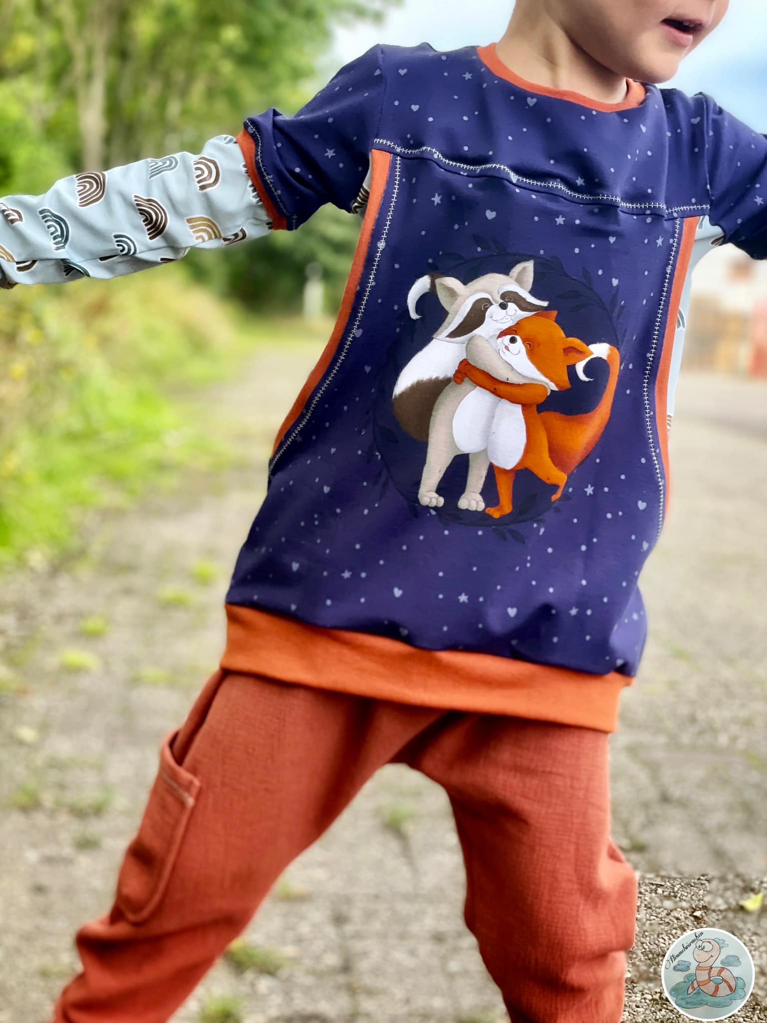 Bio-Jersey Charlie "Big Hug" nachtblau