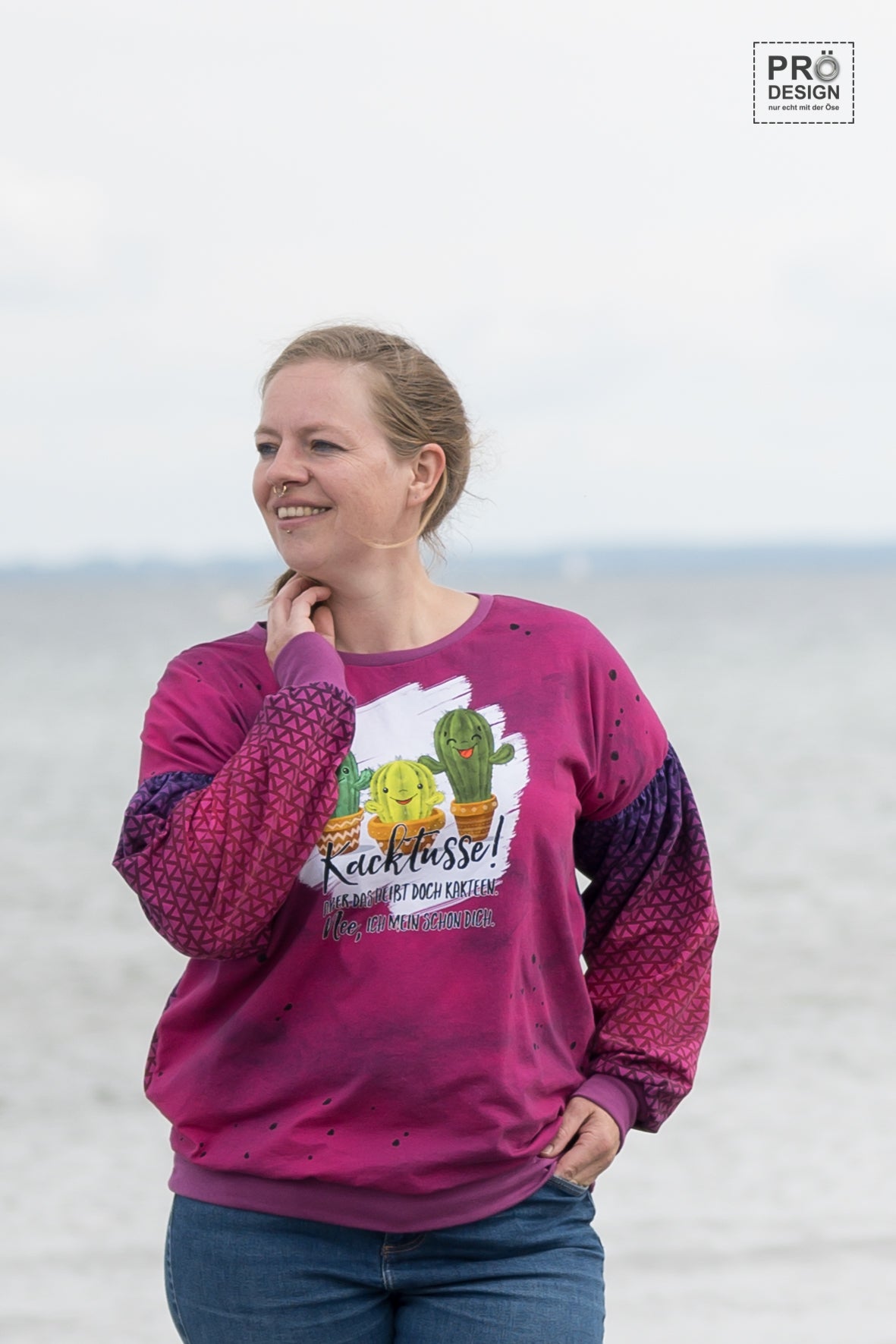 Bio-Jersey Kakteen "Kacktusse" hotpink