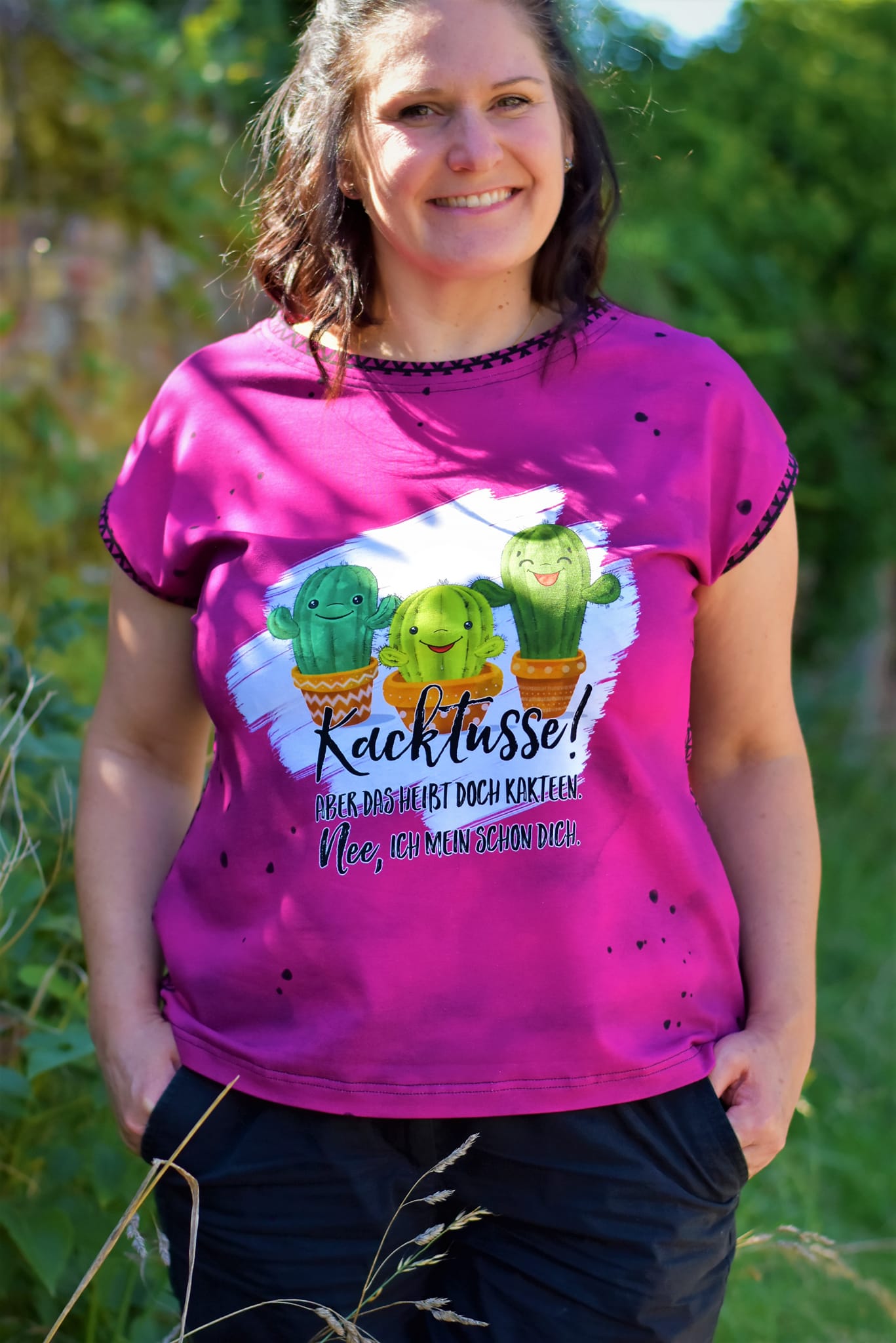 Bio-Jersey Kakteen "Kacktusse" hotpink