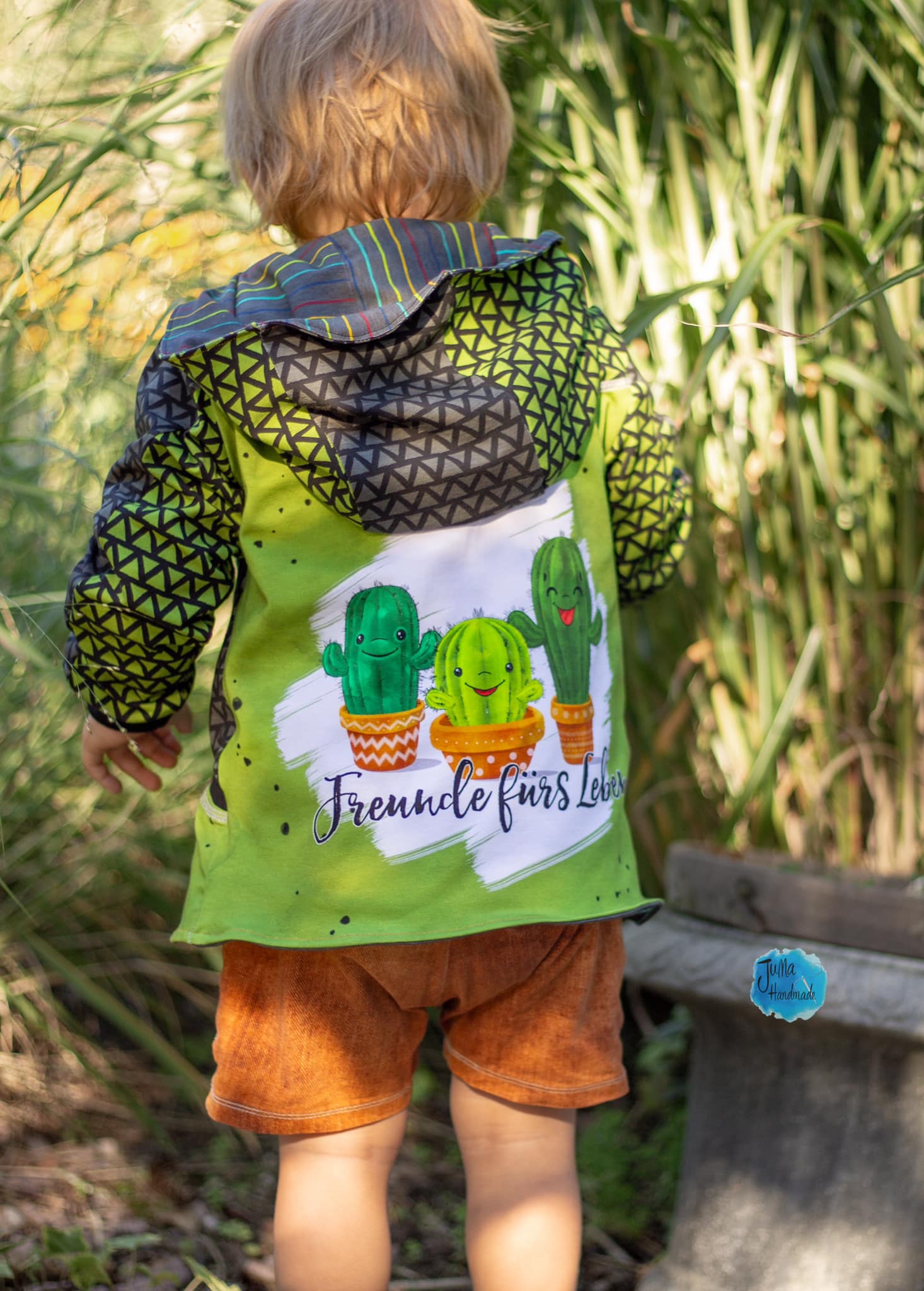 Bio-Jersey Kakteen "Freunde fürs Leben" olive