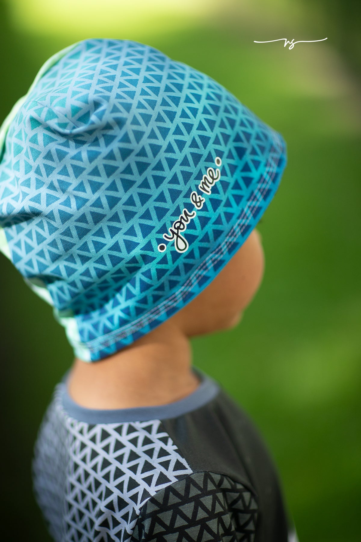 Bio-Jersey Kakteen "Kuscheln?" gelbblau