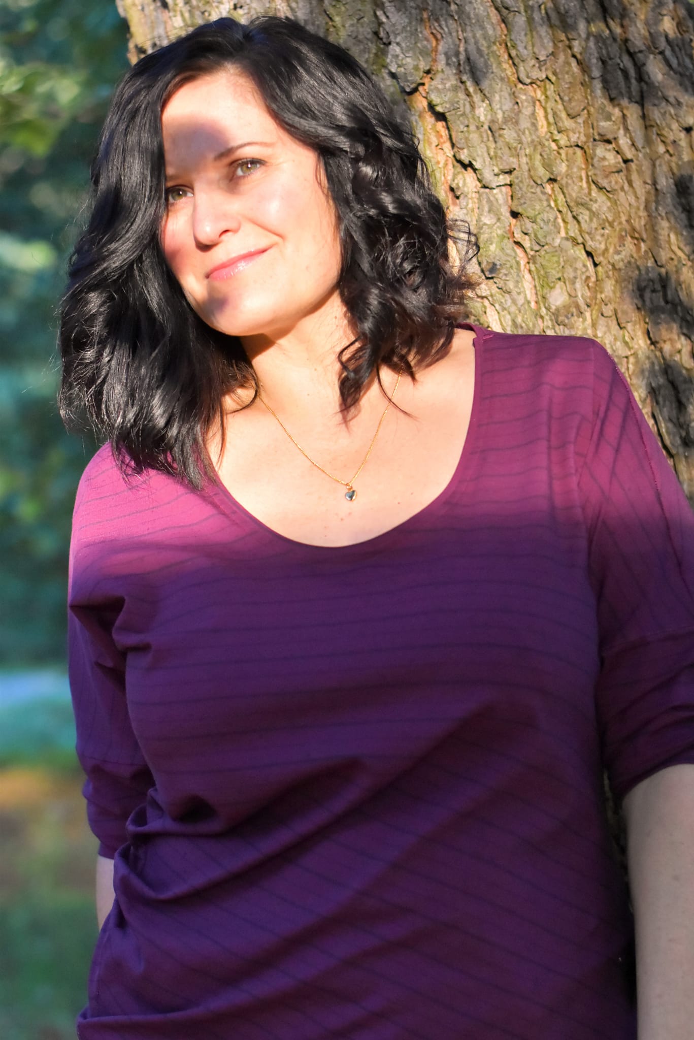 0,5m Bio-Jersey Fledermaus nachtaktiv Kombi-Stripes bordeaux