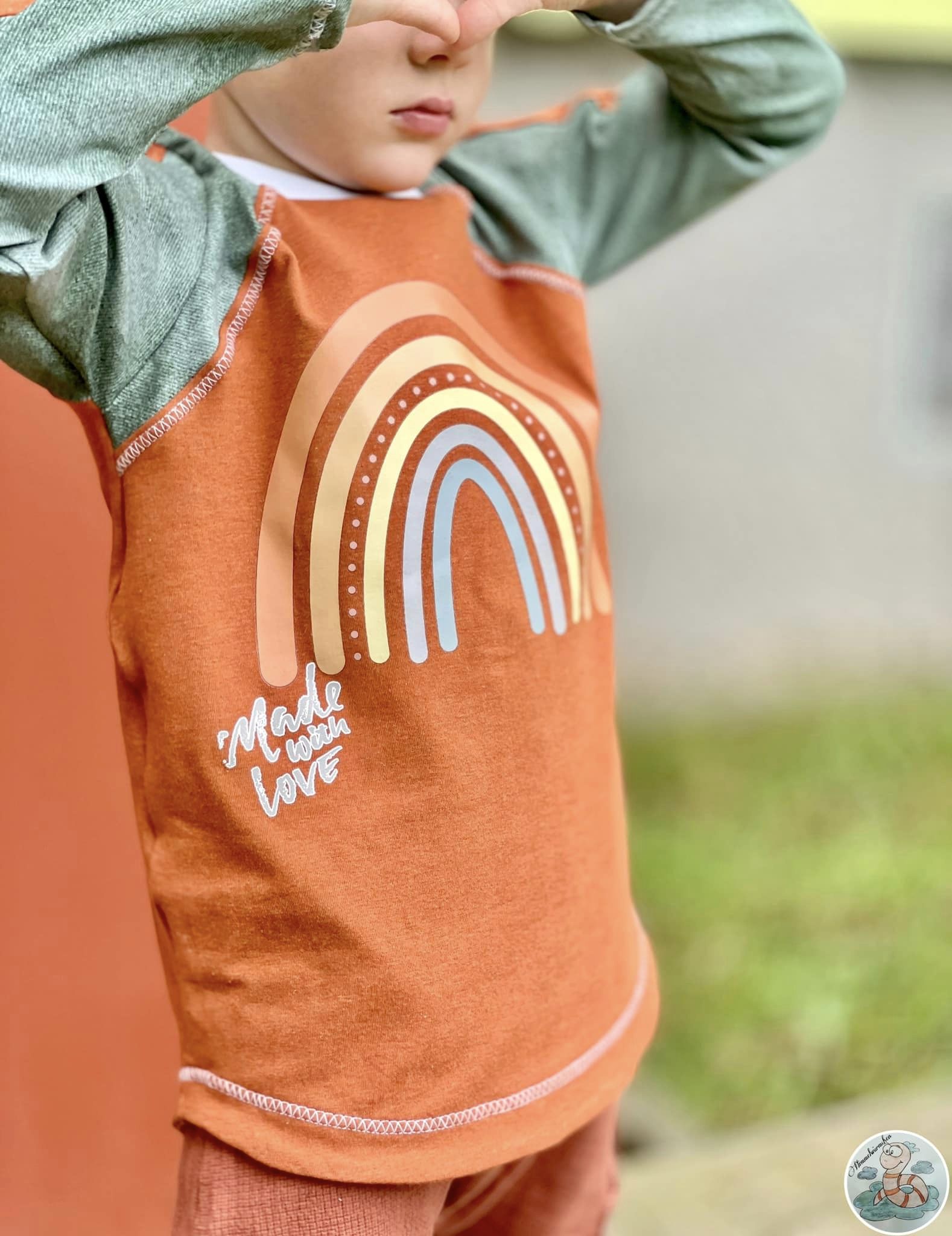 Fuchsfamilie Regenbogen, Namaste & Co Bügelbilder-Bogen