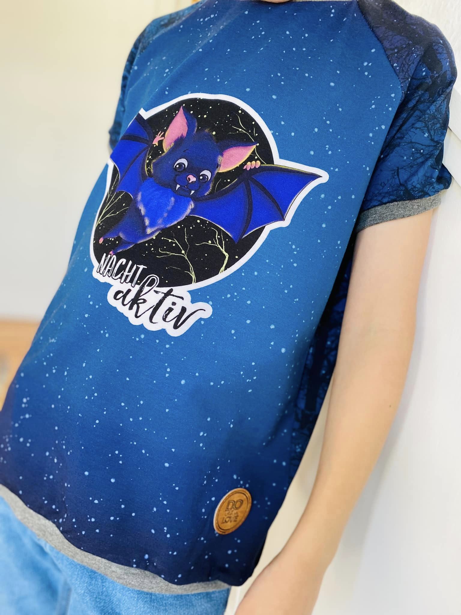 Bio-Jersey Fledermaus nachtaktiv Verlauf dunkelblau