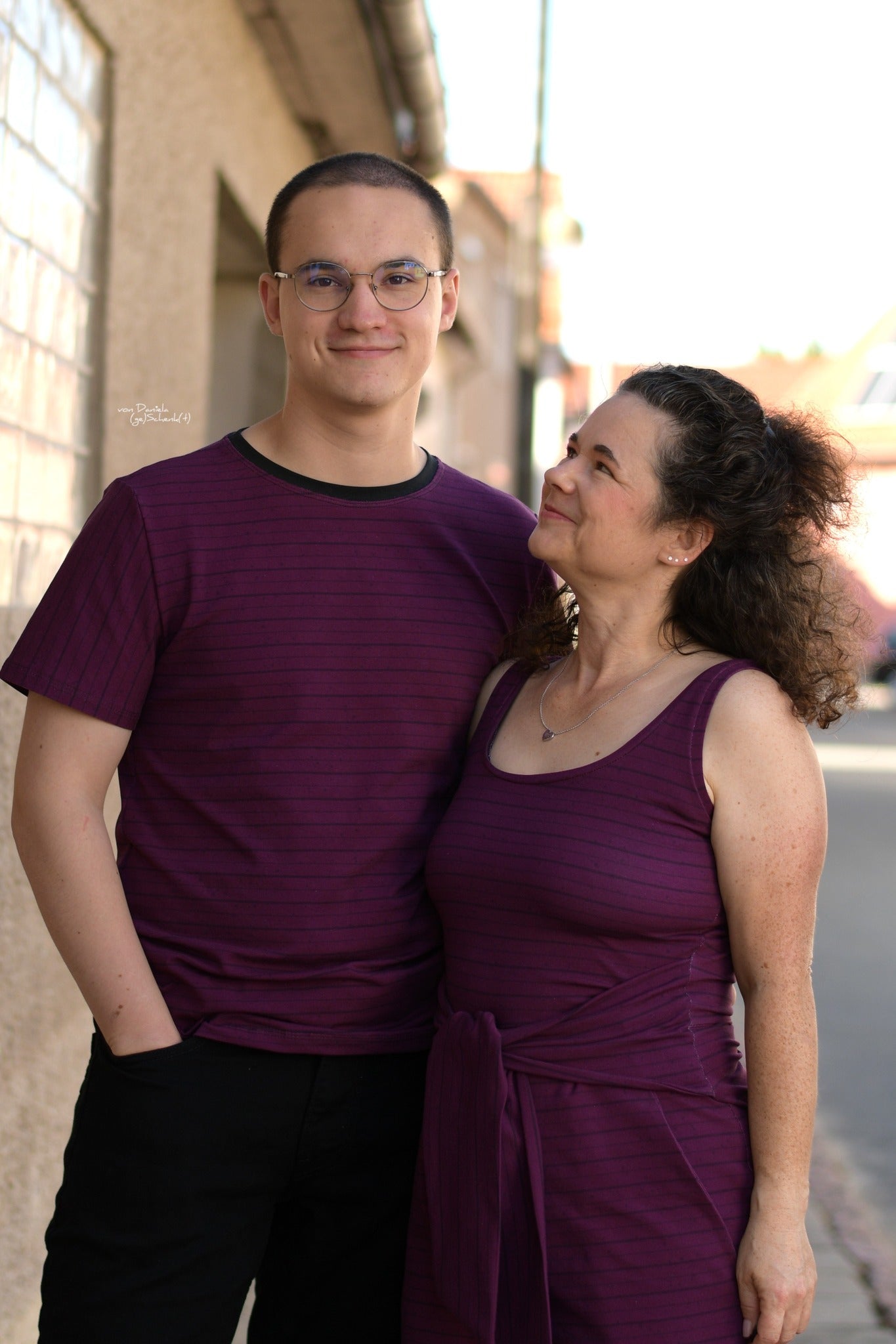 0,5m Bio-Jersey Fledermaus nachtaktiv Kombi-Stripes bordeaux