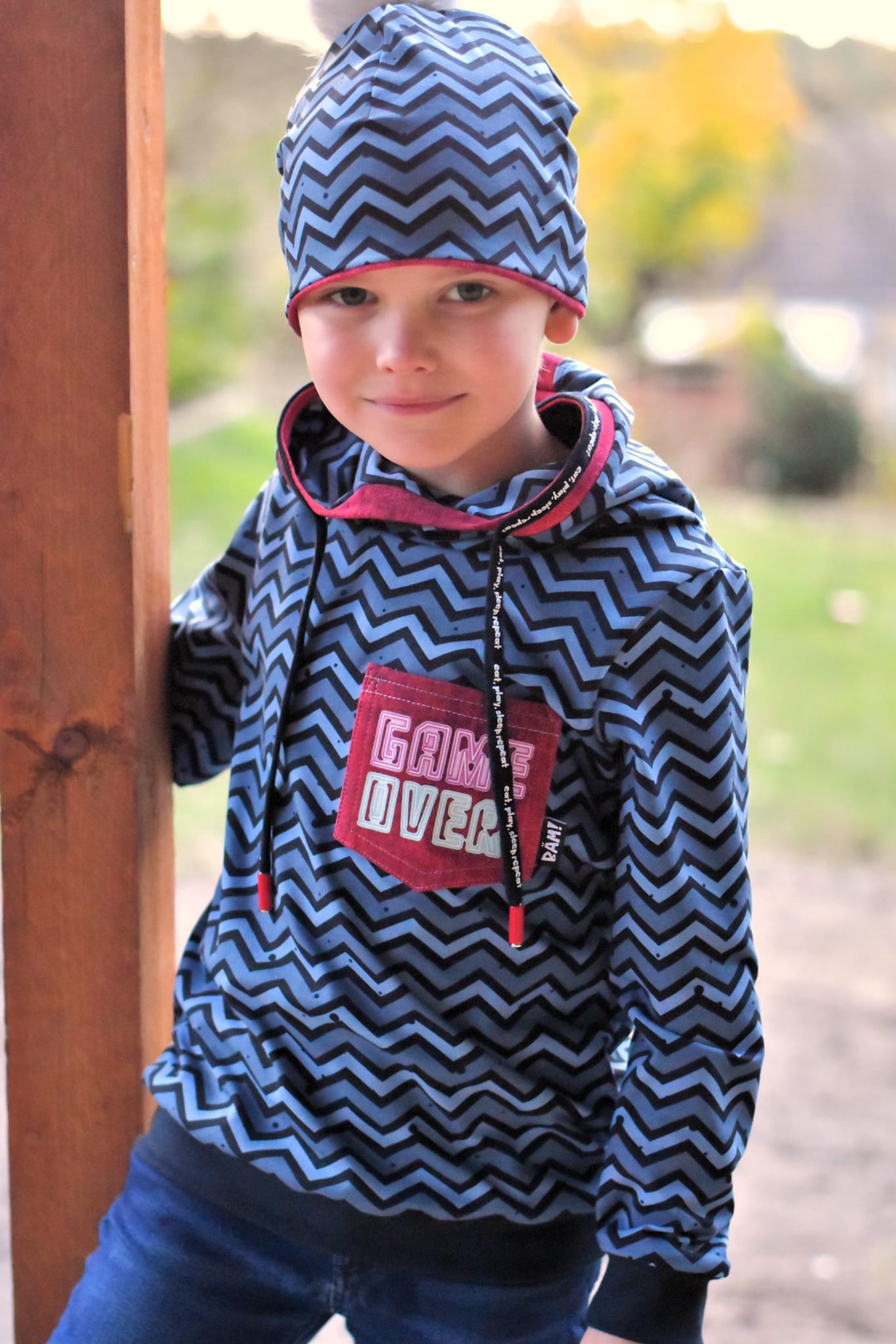 Fuchsfamilie Game Over & Co Bügelbilder-Bogen