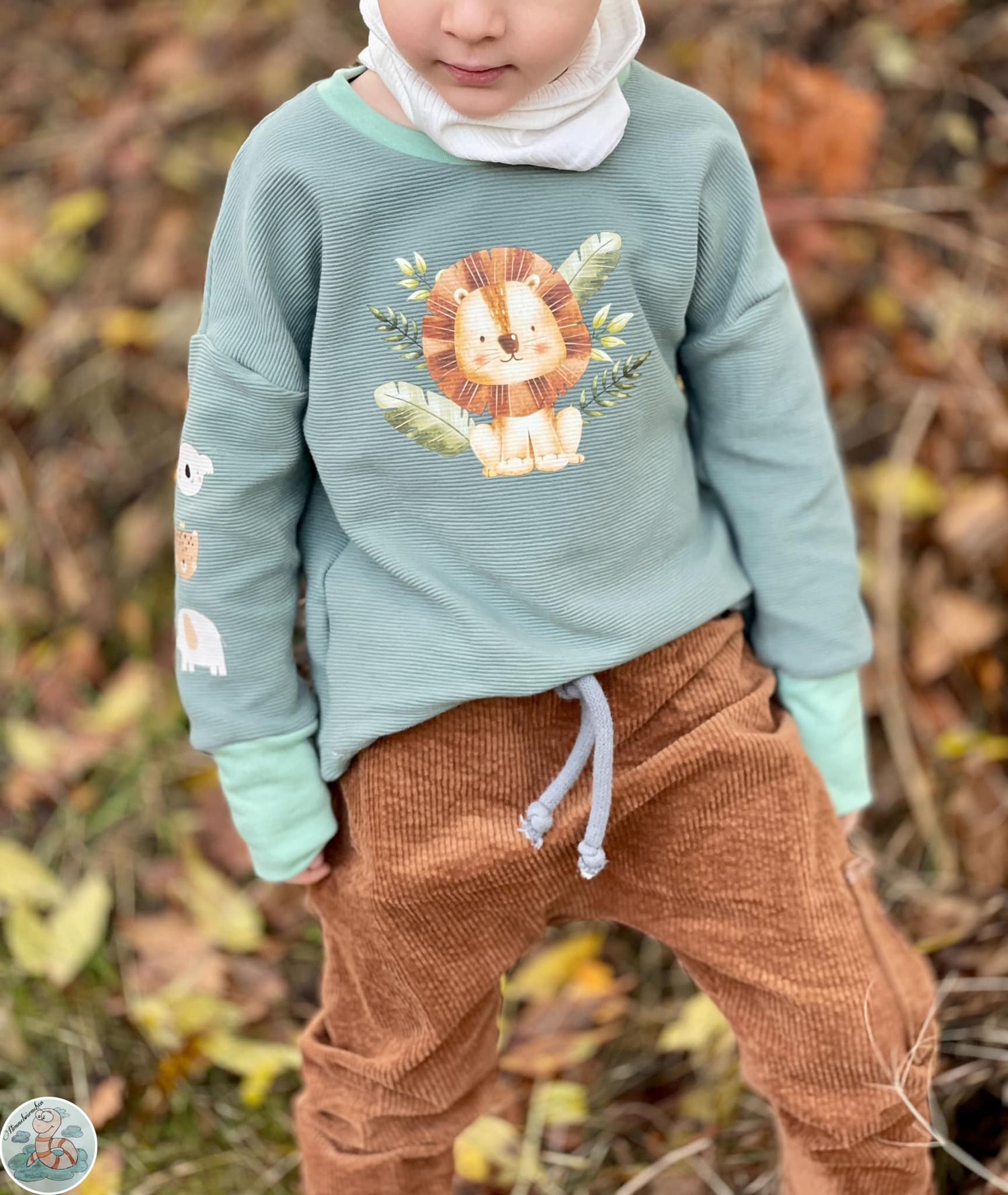 Fuchsfamilie Nilpferd, Löwe & Co Bügelbilder-Bogen