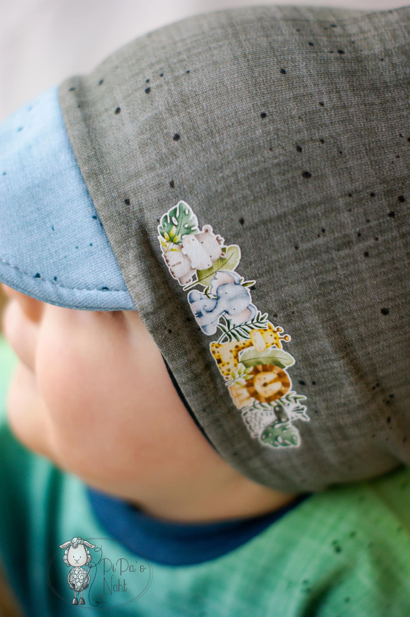 Fuchsfamilie Nilpferd, Löwe & Co Bügelbilder-Bogen