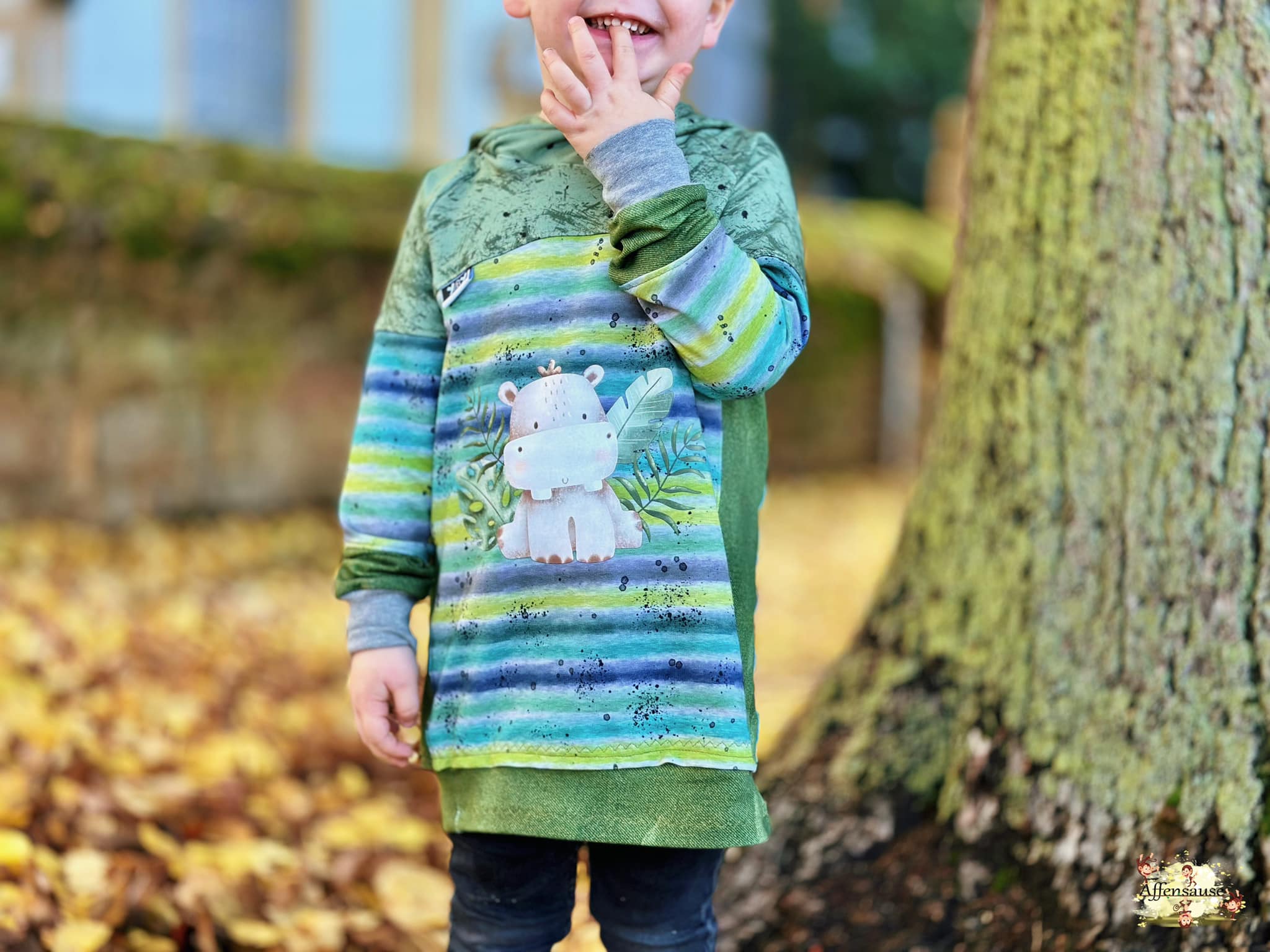 Fuchsfamilie Nilpferd, Löwe & Co Bügelbilder-Bogen