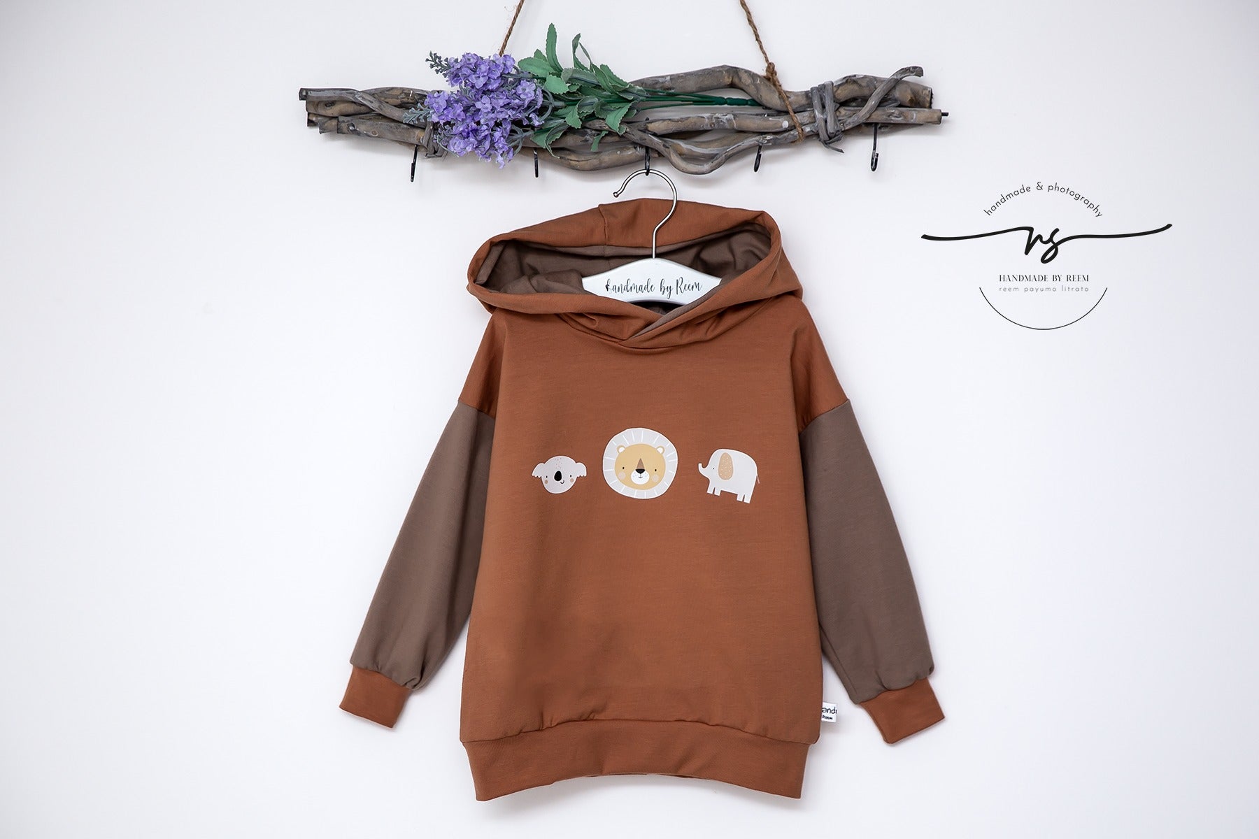 Fuchsfamilie Nilpferd, Löwe & Co Bügelbilder-Bogen