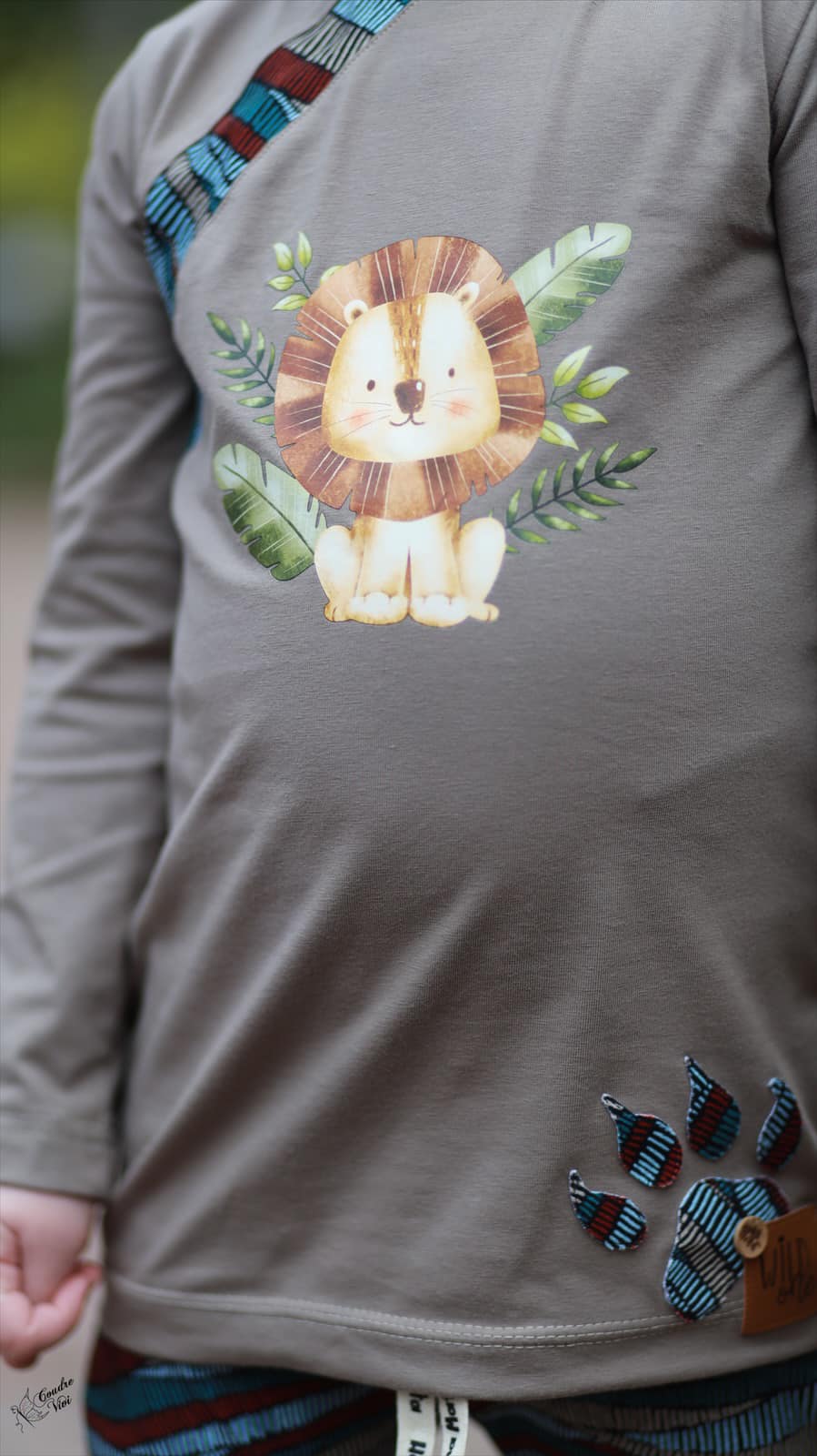 Fuchsfamilie Nilpferd, Löwe & Co Bügelbilder-Bogen