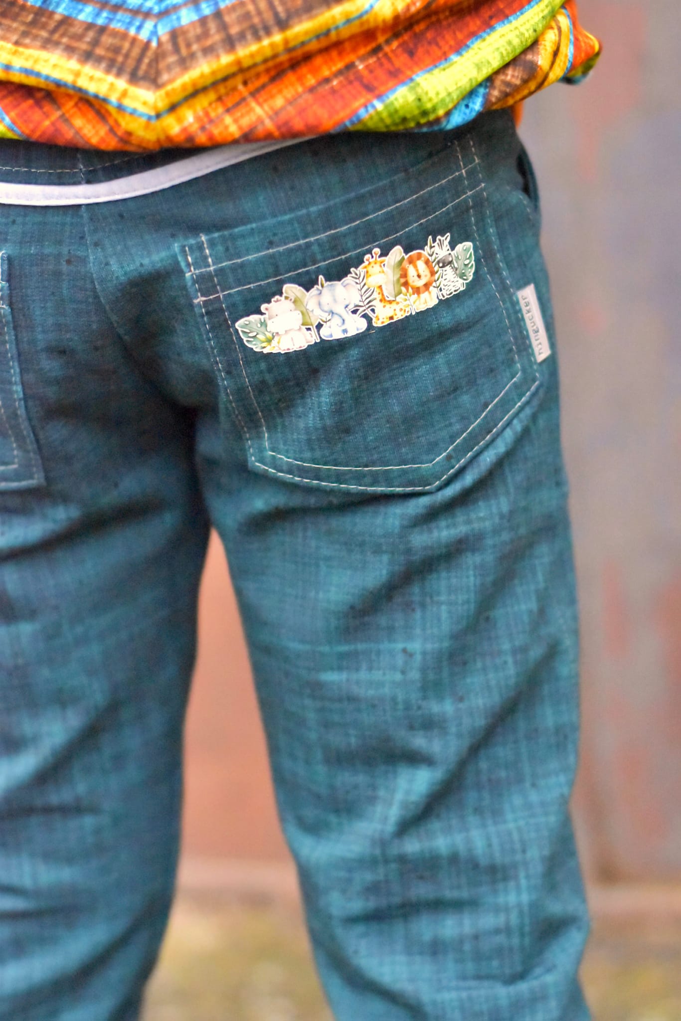 Fuchsfamilie Nilpferd, Löwe & Co Bügelbilder-Bogen