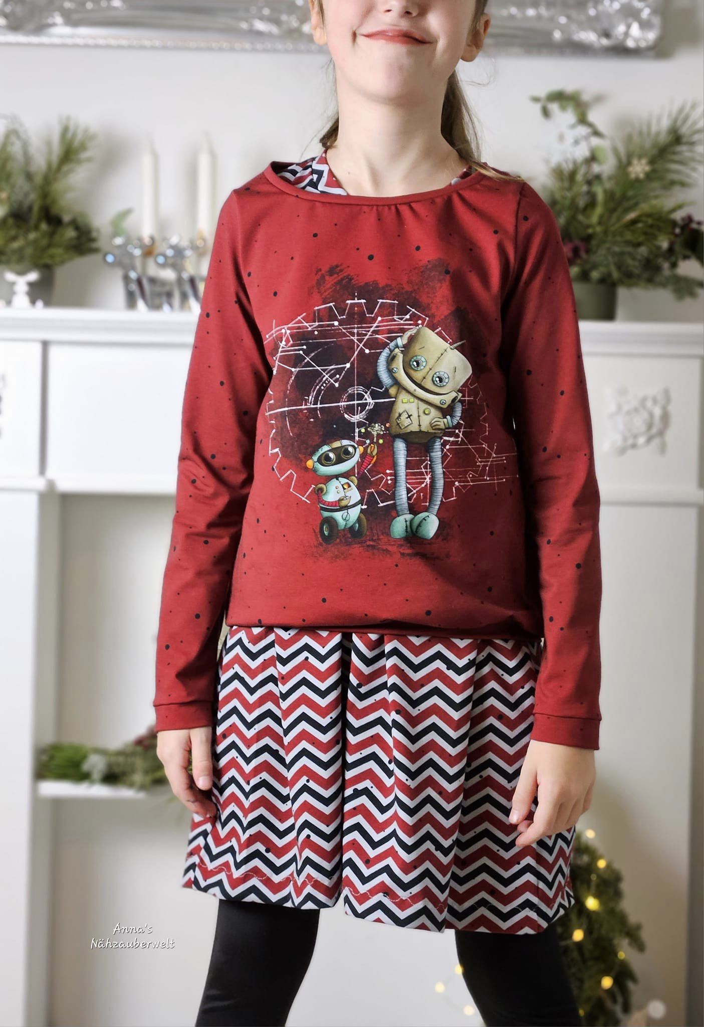 0,5m Bio-Jersey "BEEP beep" Chevron rot