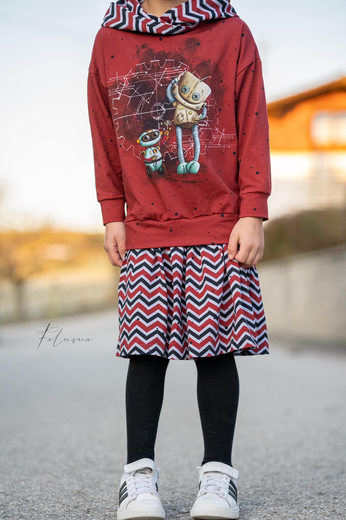 0,5m Bio-Jersey "BEEP beep" Chevron rot