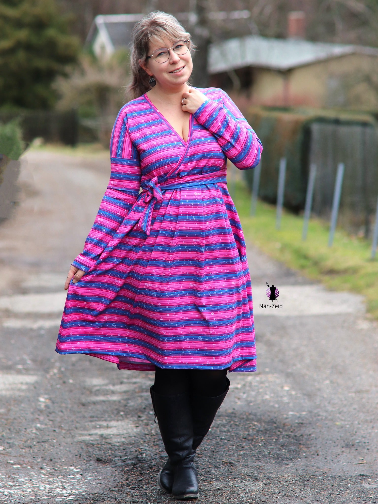 0,5m Bio-Jersey Charlie "Polizei" Kombi pink