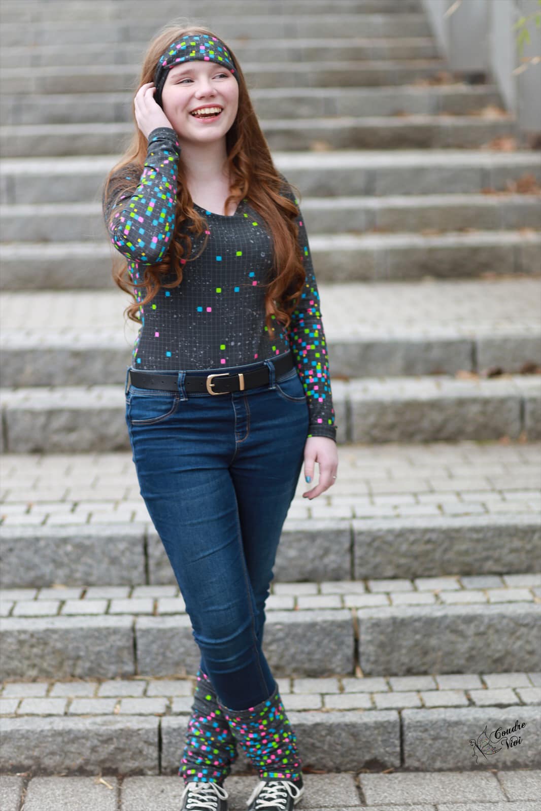 0,5m Bio-Sommersweat Game on Kombi neonbunt