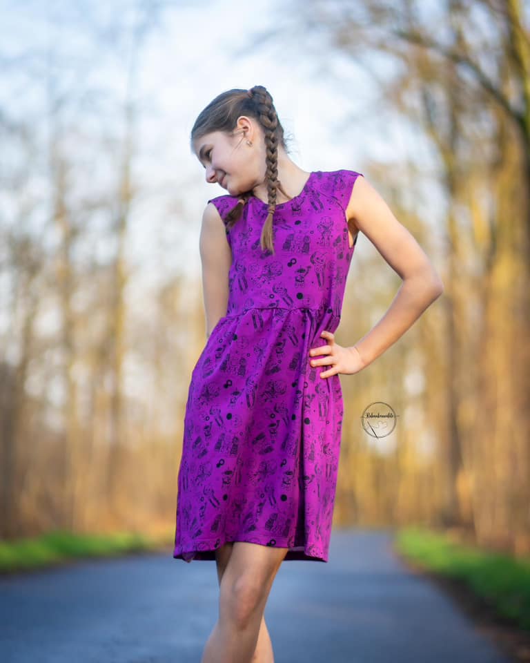 0,5m Bio-Jersey "BEEP beep" Allover pink