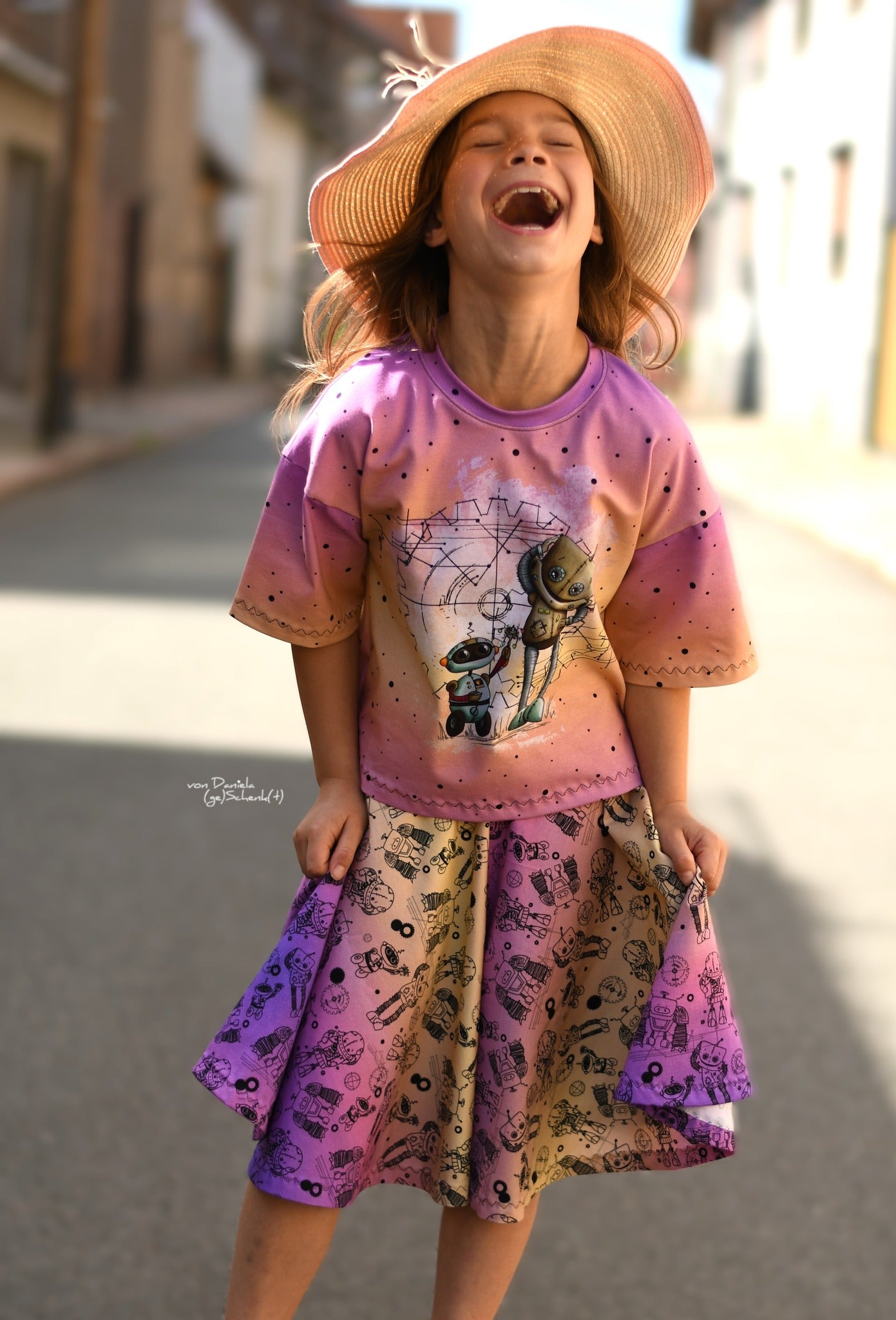 Bio-Jersey "BEEP beep" Verlauf gelblila