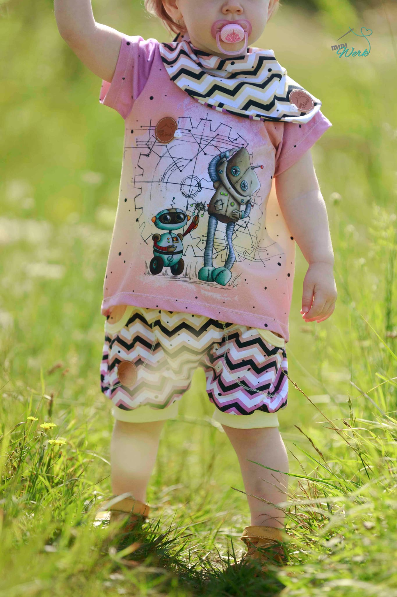 Bio-Jersey "BEEP beep" Verlauf gelblila