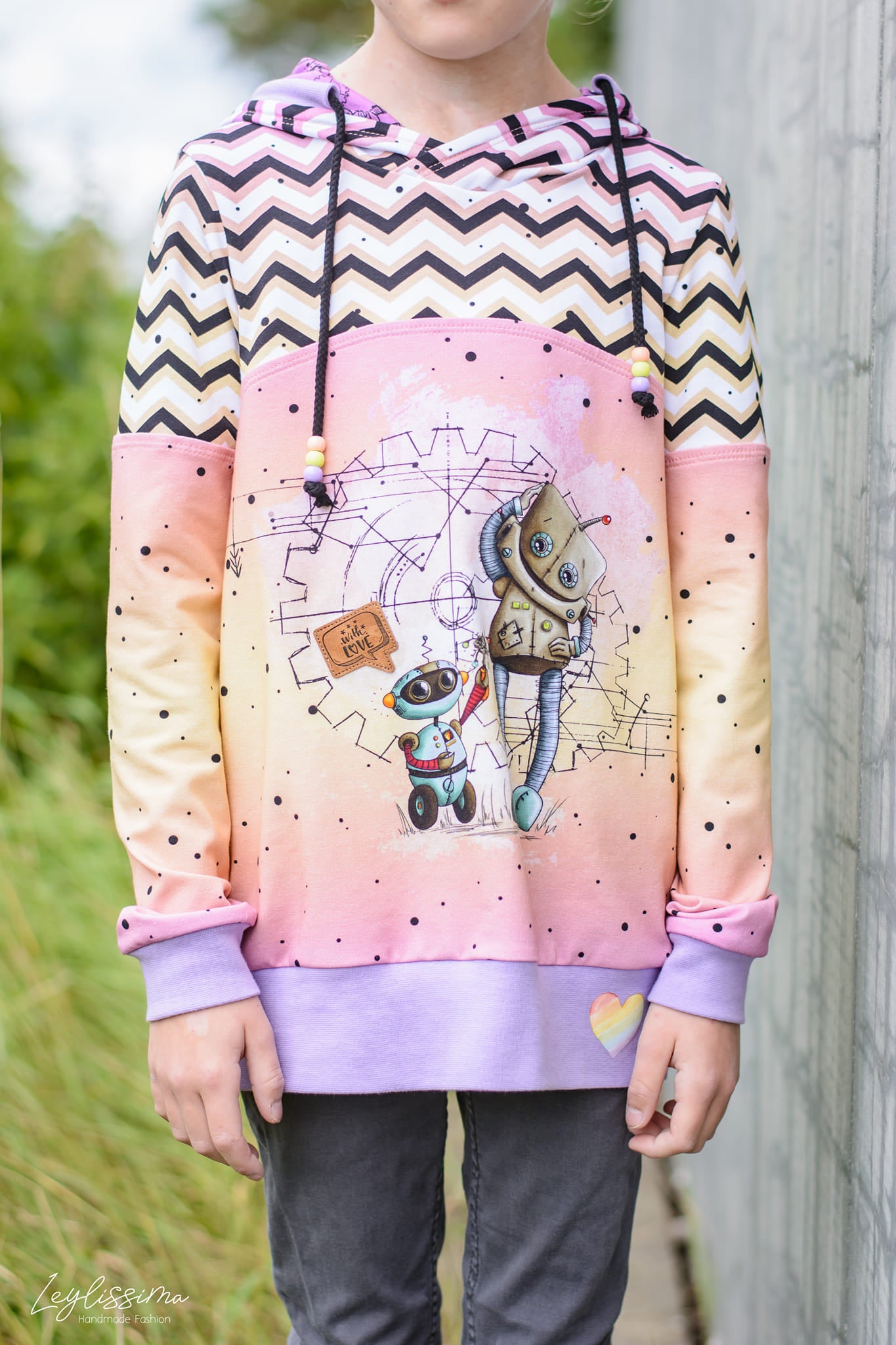 Bio-Jersey "BEEP beep" Verlauf gelblila