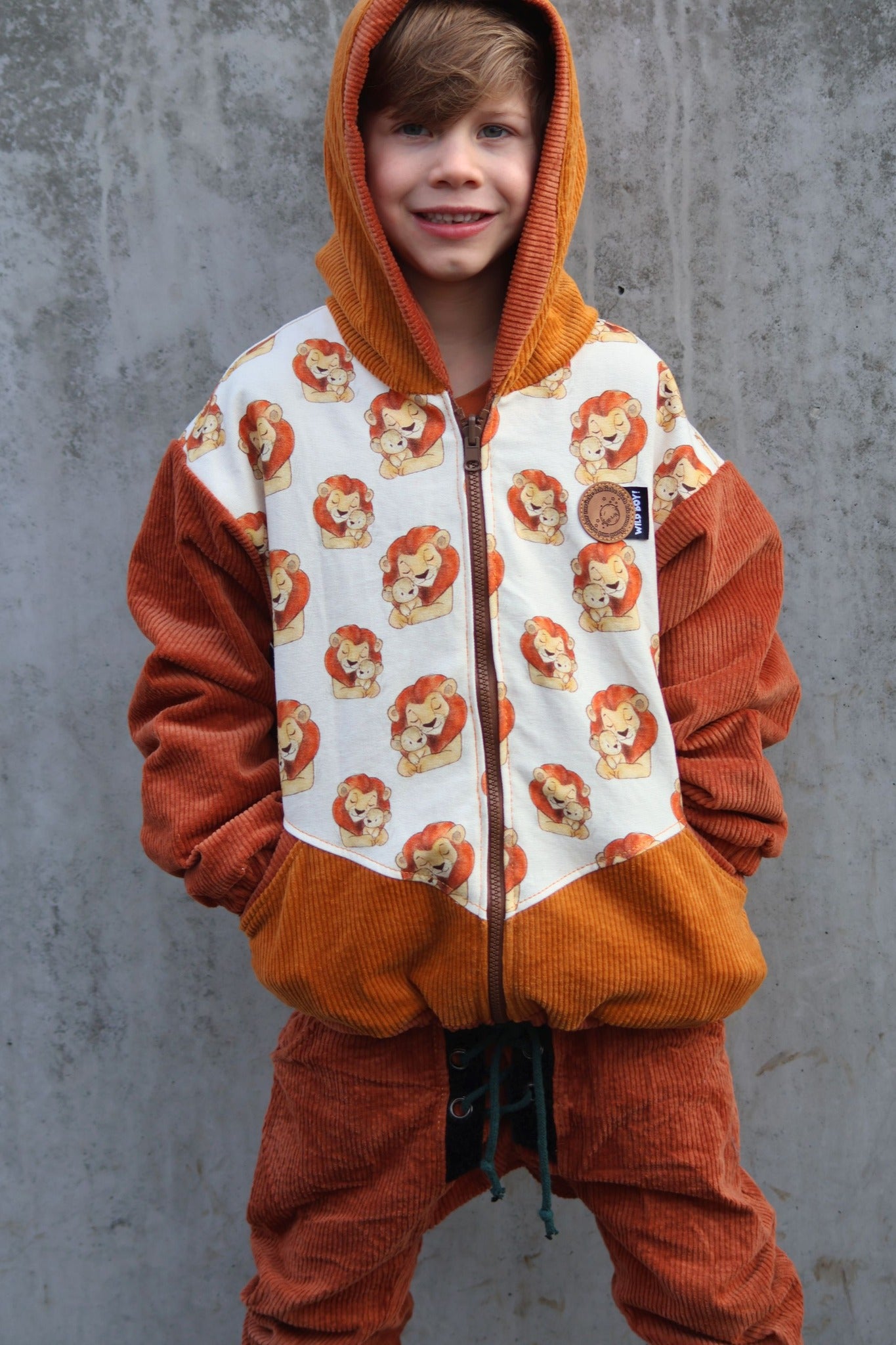 0,5m Bio-Canvas Löwenmama AOP