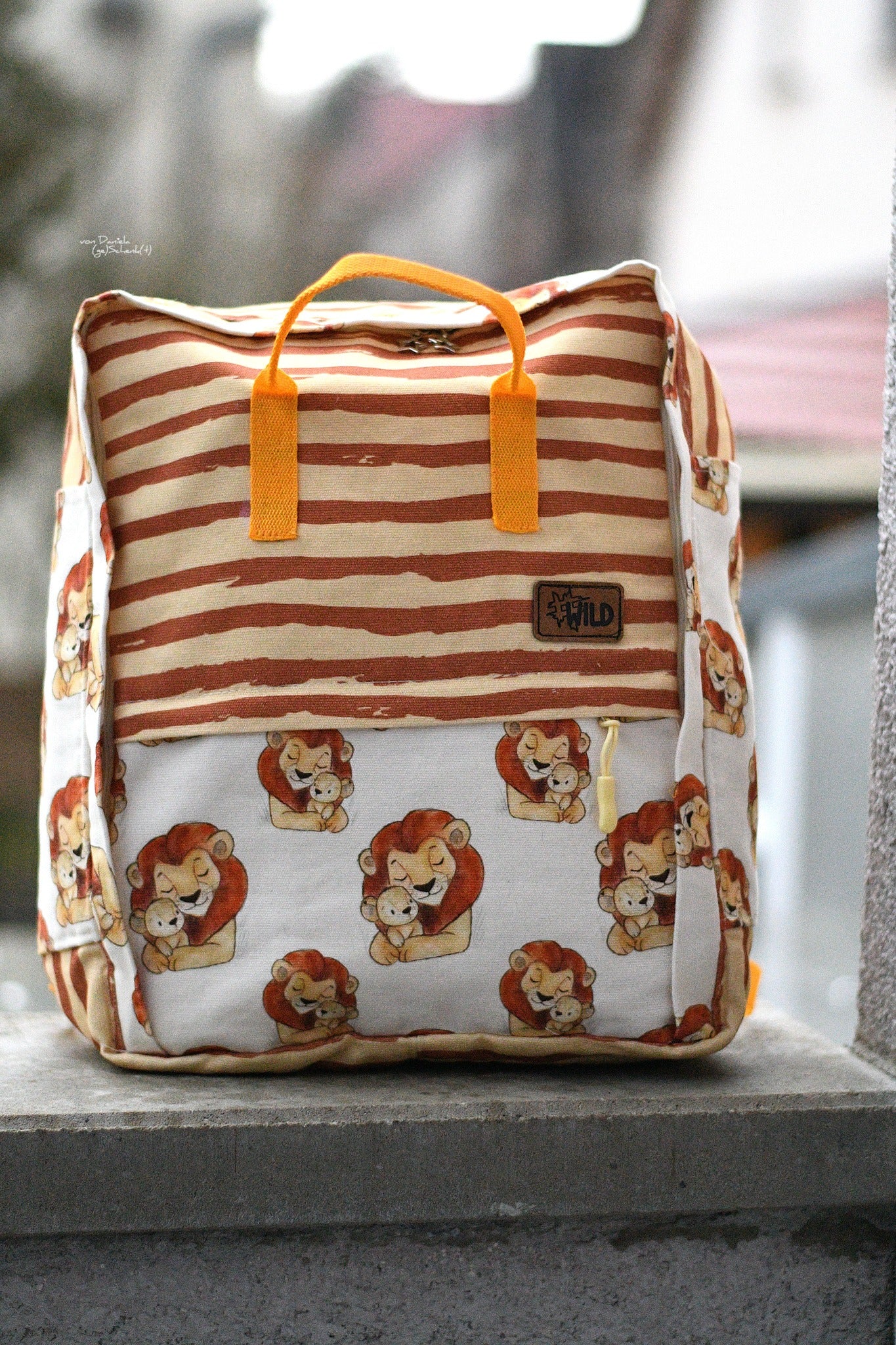 0,5m Bio-Canvas Löwenmama AOP