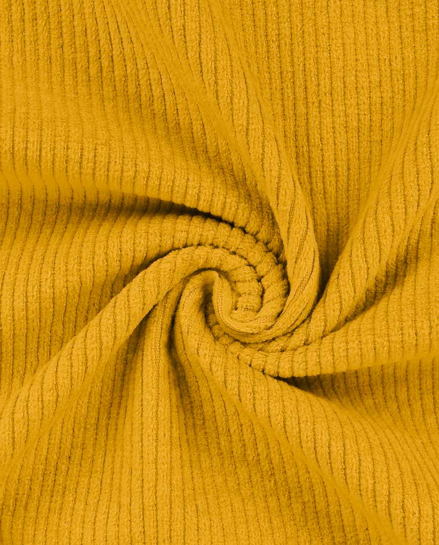 0,5m Lieblingscord Baumwoll-Stretch-Cord Ökotex ockergelb 1034
