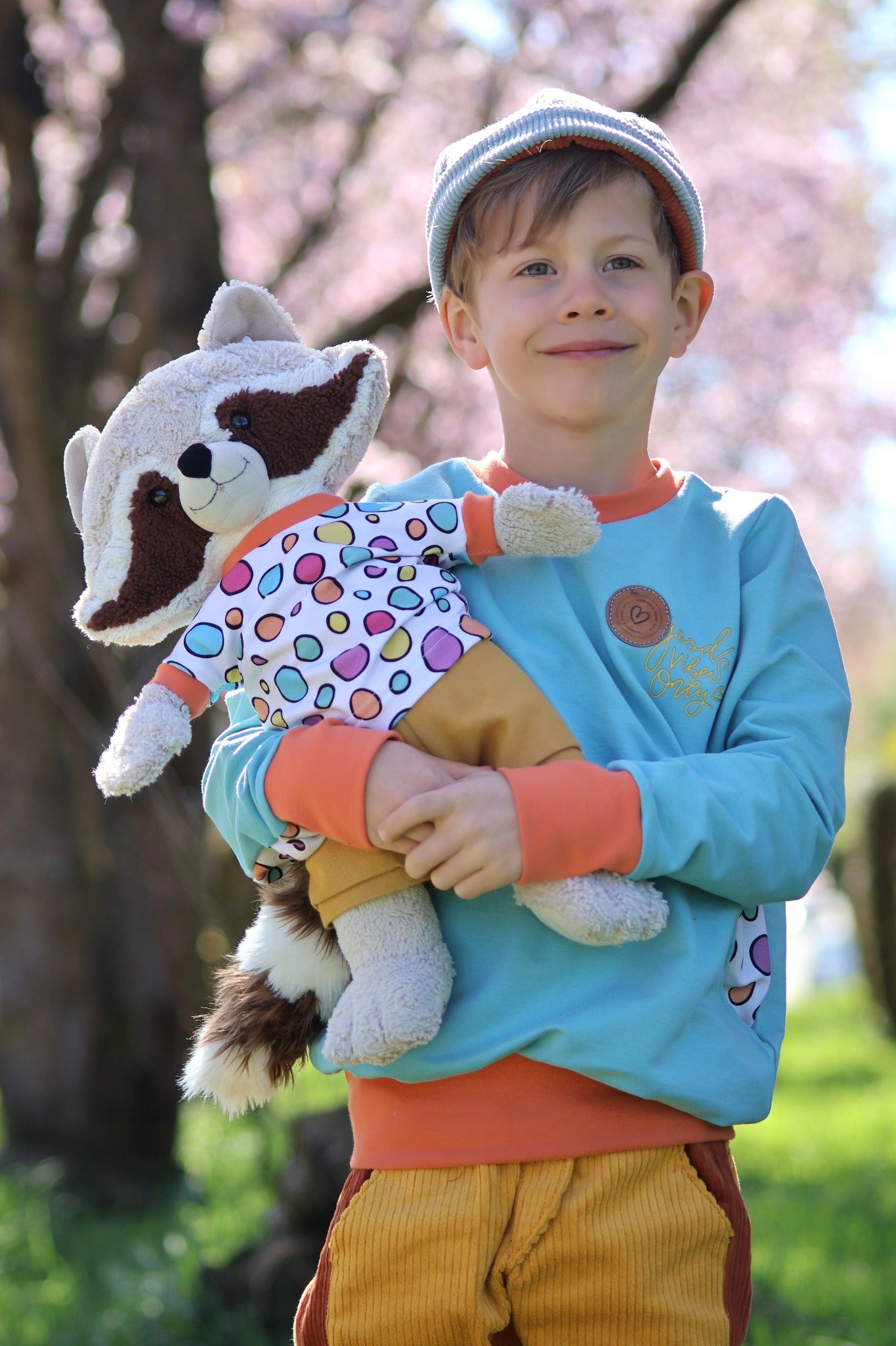 0,5m Bio-Sommersweat Unicorn Dreams Kombi Kreise hell