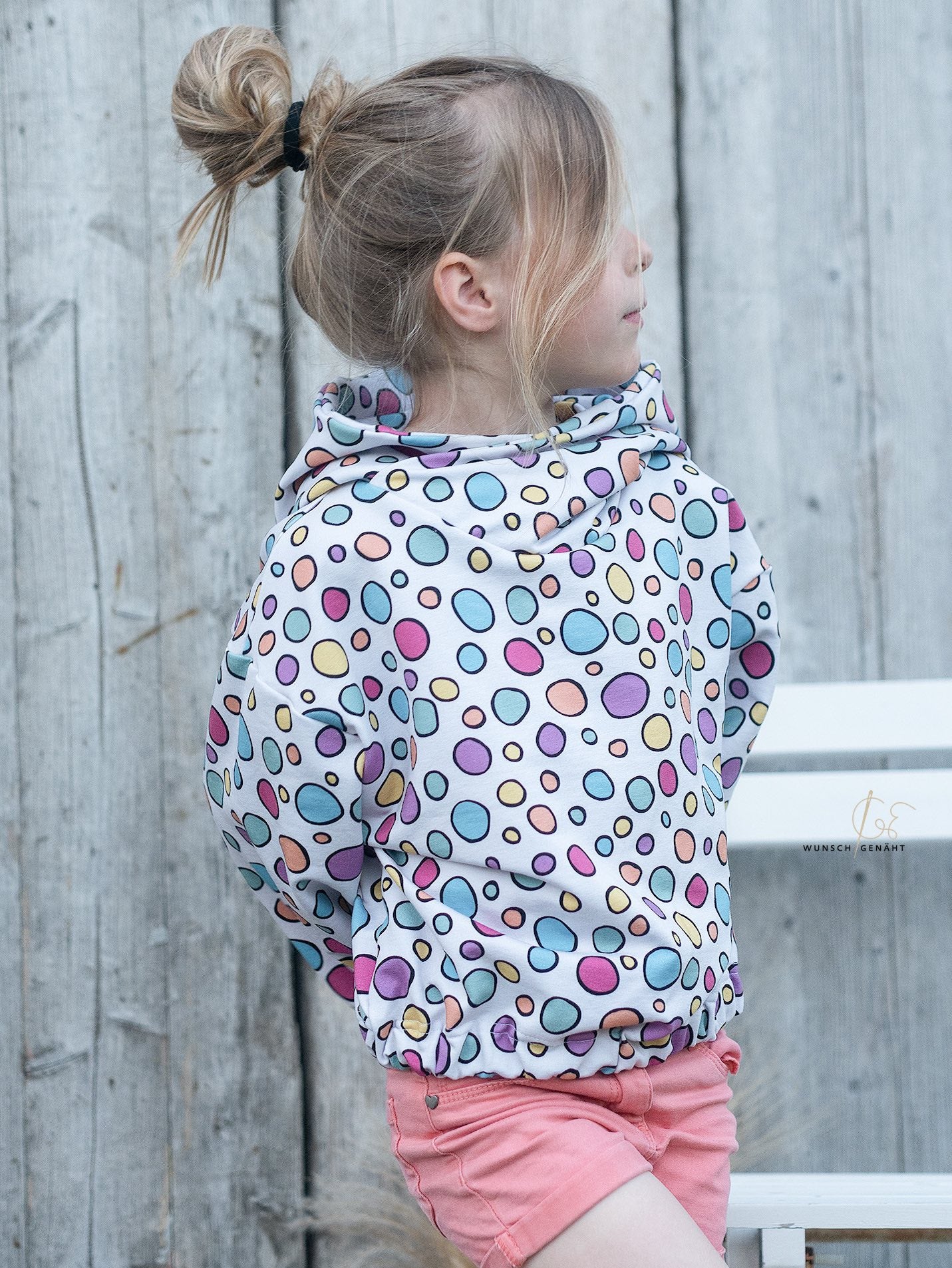 0,5m Bio-Sommersweat Unicorn Dreams Kombi Kreise hell