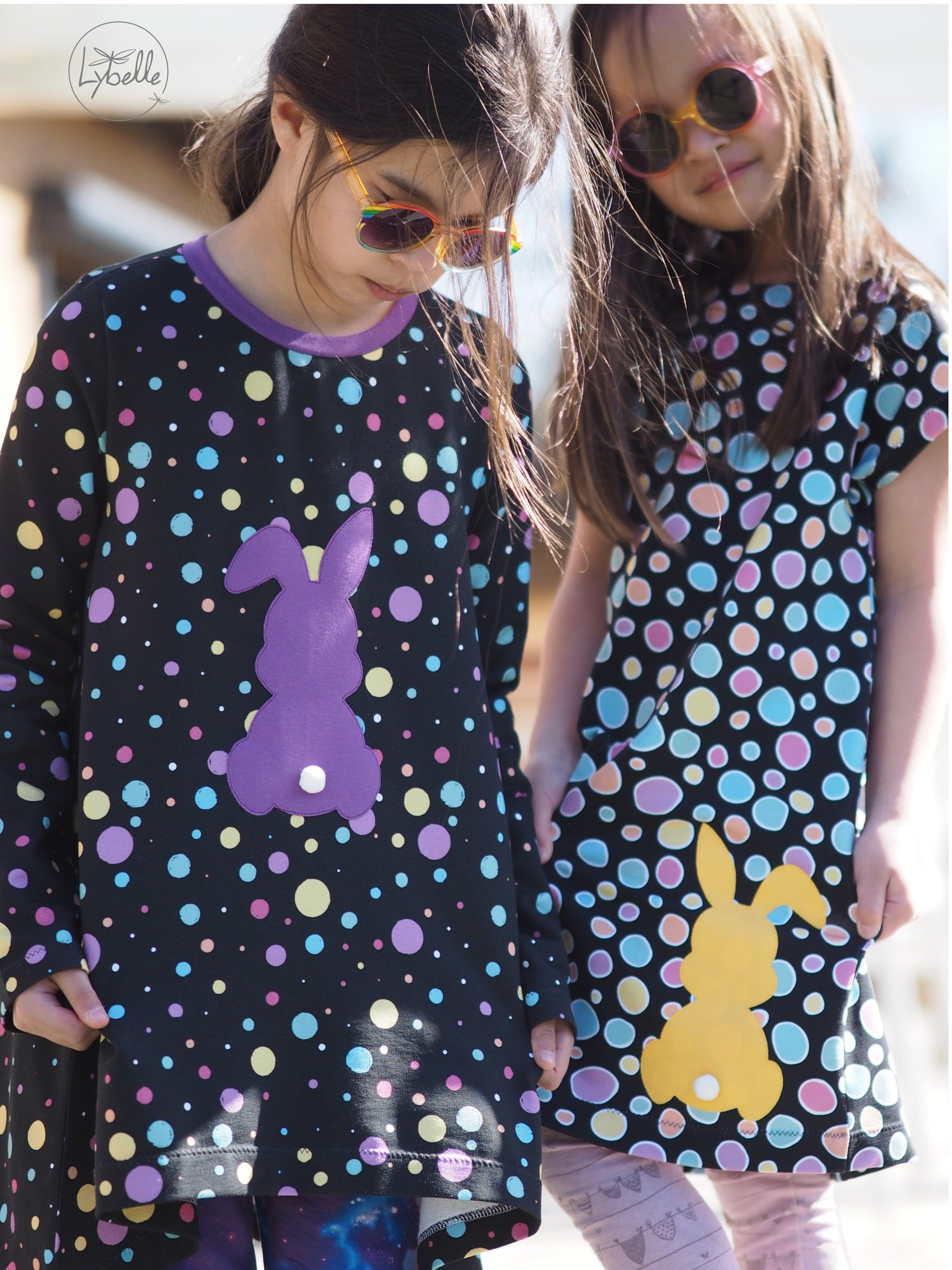 0,5m Bio-Sommersweat Unicorn Dreams Kombi Punkte dunkel