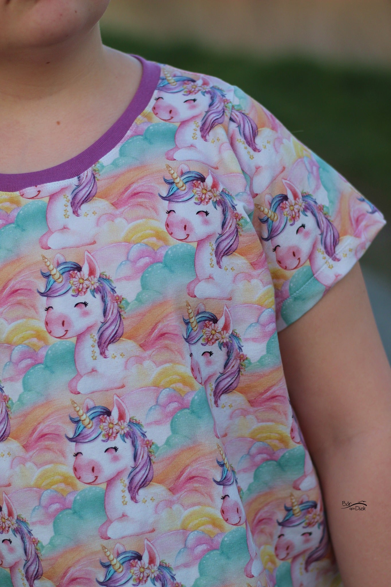 0,5m Bio-Sommersweat Unicorn Dreams AOP